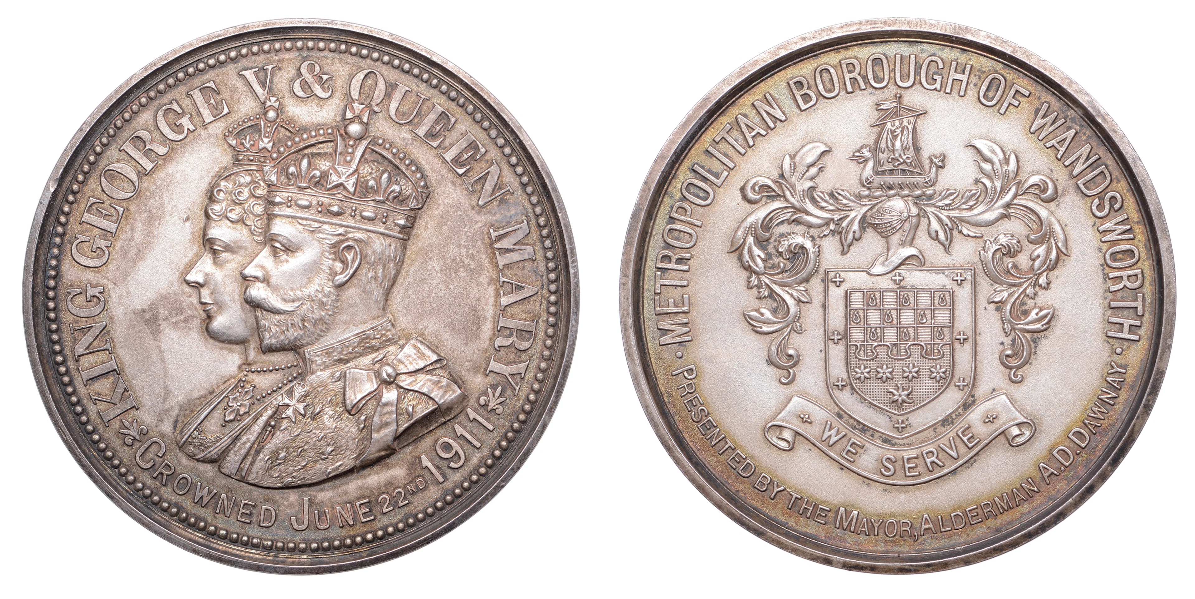 George V, Coronation, 1911, a silver medal, unsigned, for the Metropolitan