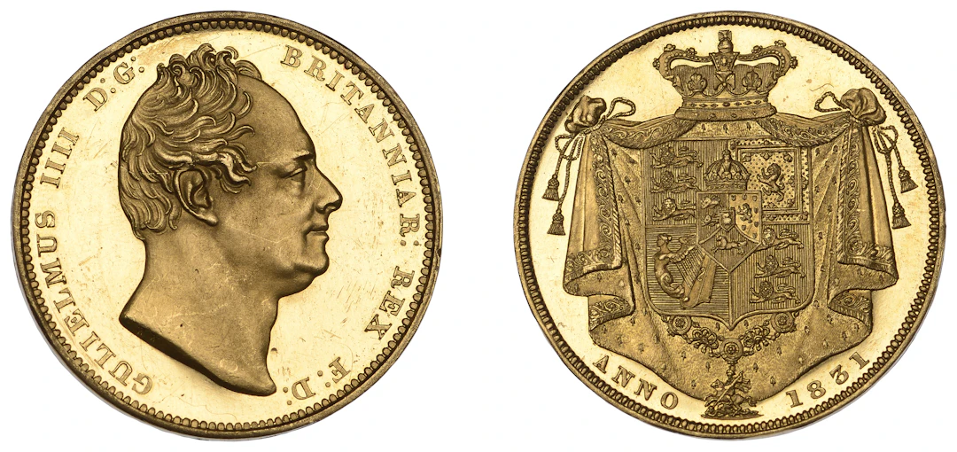 William IV (1830-1837), Proof Two Pounds, 1831, edge plain, 15.96g/6h