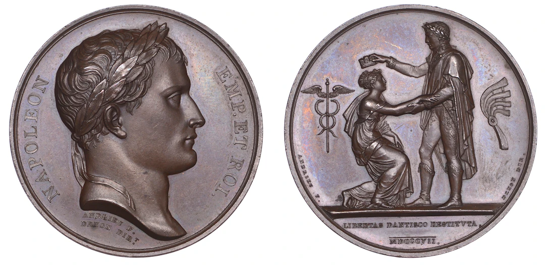 POLAND/FRANCE, Niepodległość Gdańska [Independence of Danzig], 1807