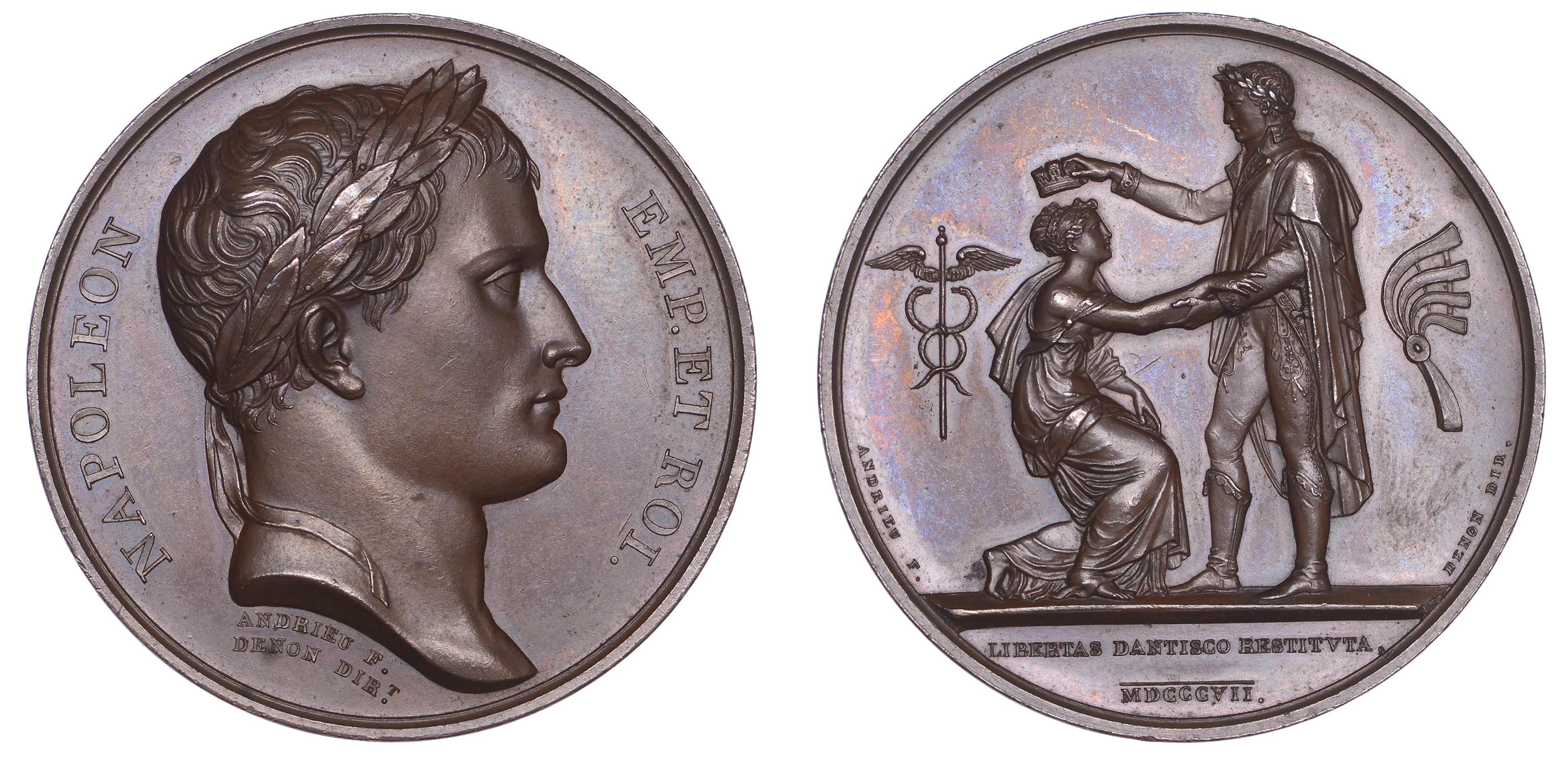POLAND/FRANCE, Niepodległość Gdańska [Independence of Danzig], 1807