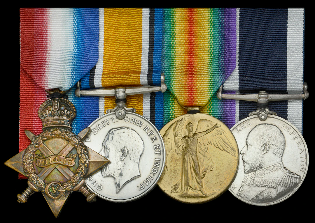 Four: Master at Arms G. H. Newton, Royal Navy, who served in H.M.S.
