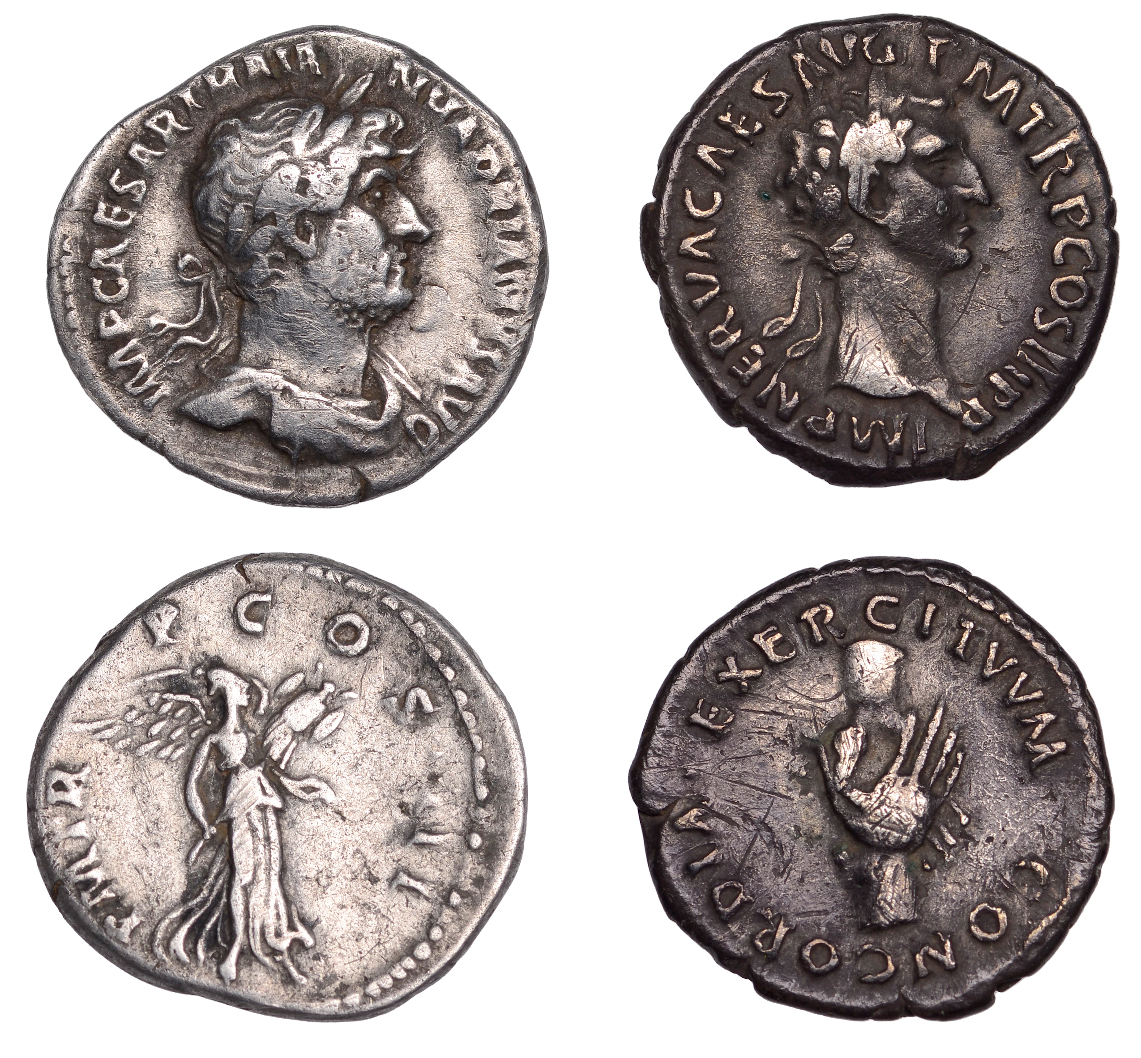 Nerva (96-98), Denarius, 97, laureate head right, rev. clasped hands
