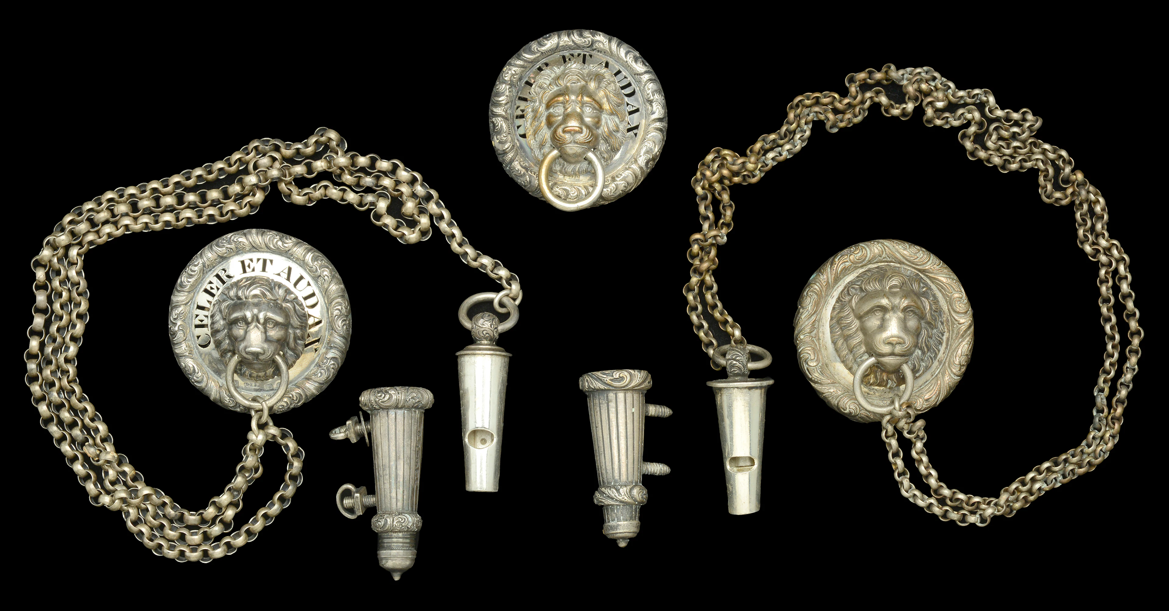 King’s Royal Rifle Corps Officer’s Whistle and Guard A standard pattern