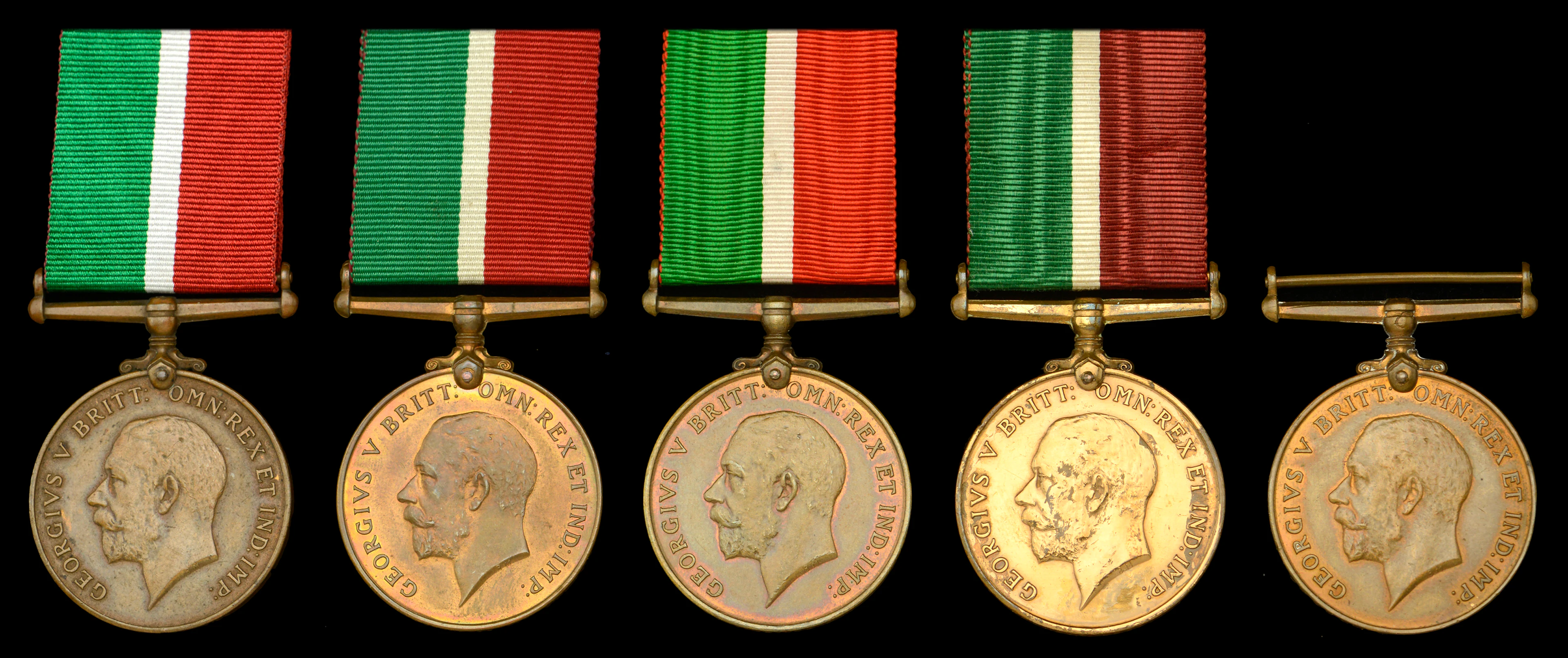 Mercantile Marine War Medal 1914-18 (5) (B. N. D. Gittens; Joseph