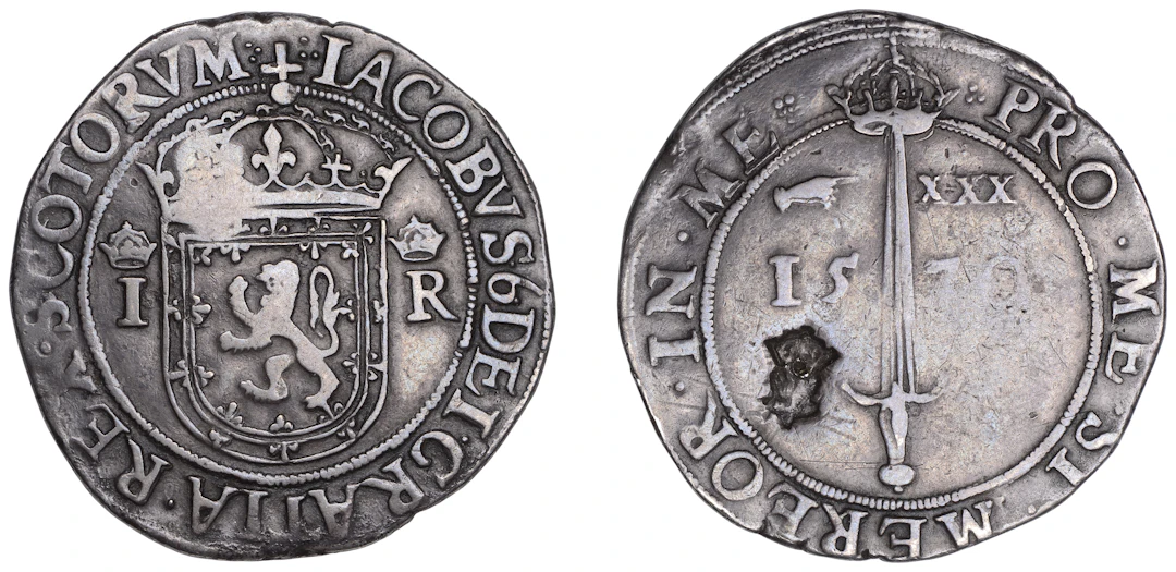 Scotland, James VI, Before Accession, First coinage, Ryal, 1570, 29.99g/5h