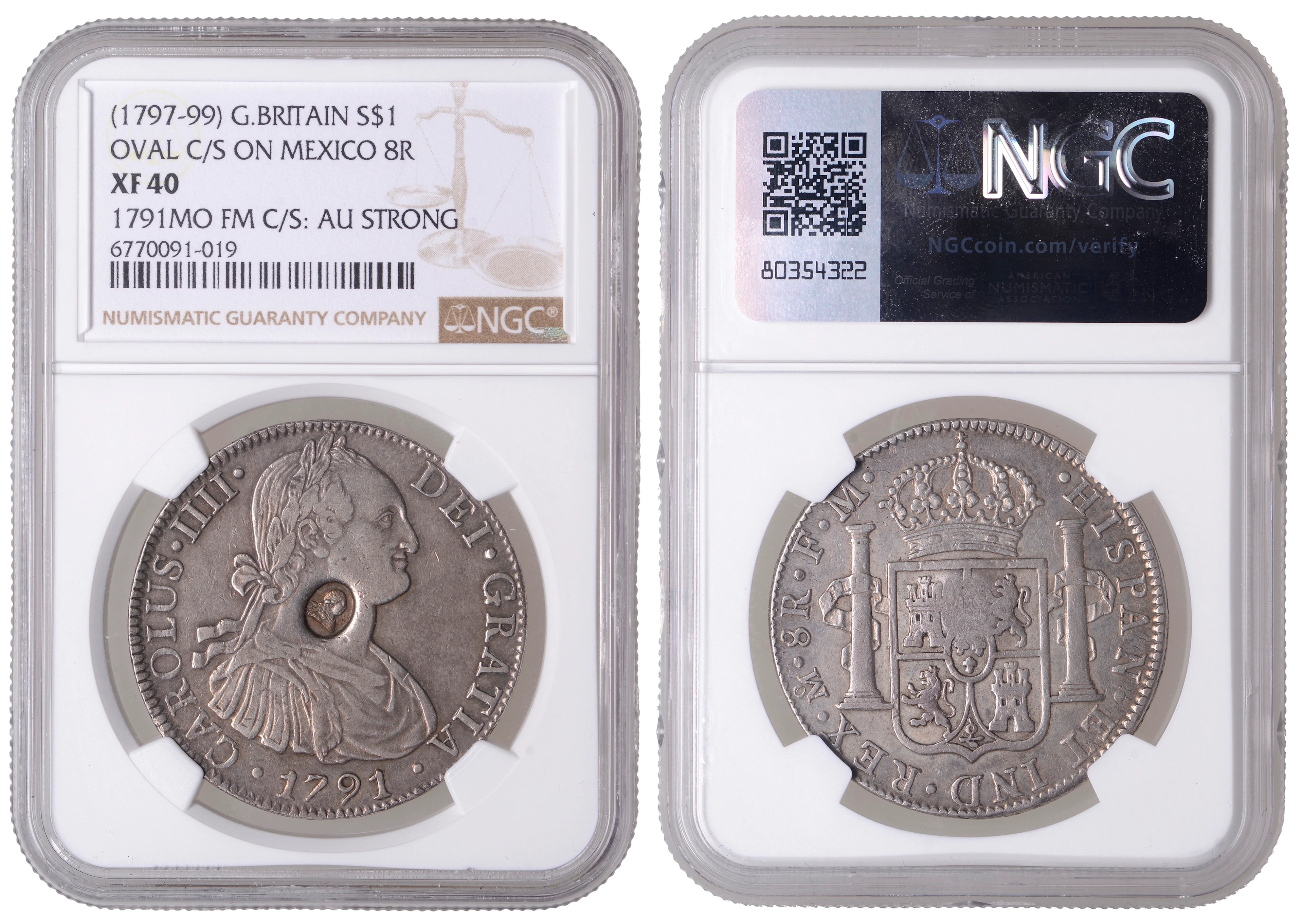 George III (1760-1820), Emergency issues, MEXICO, Charles IV, 8 Reales