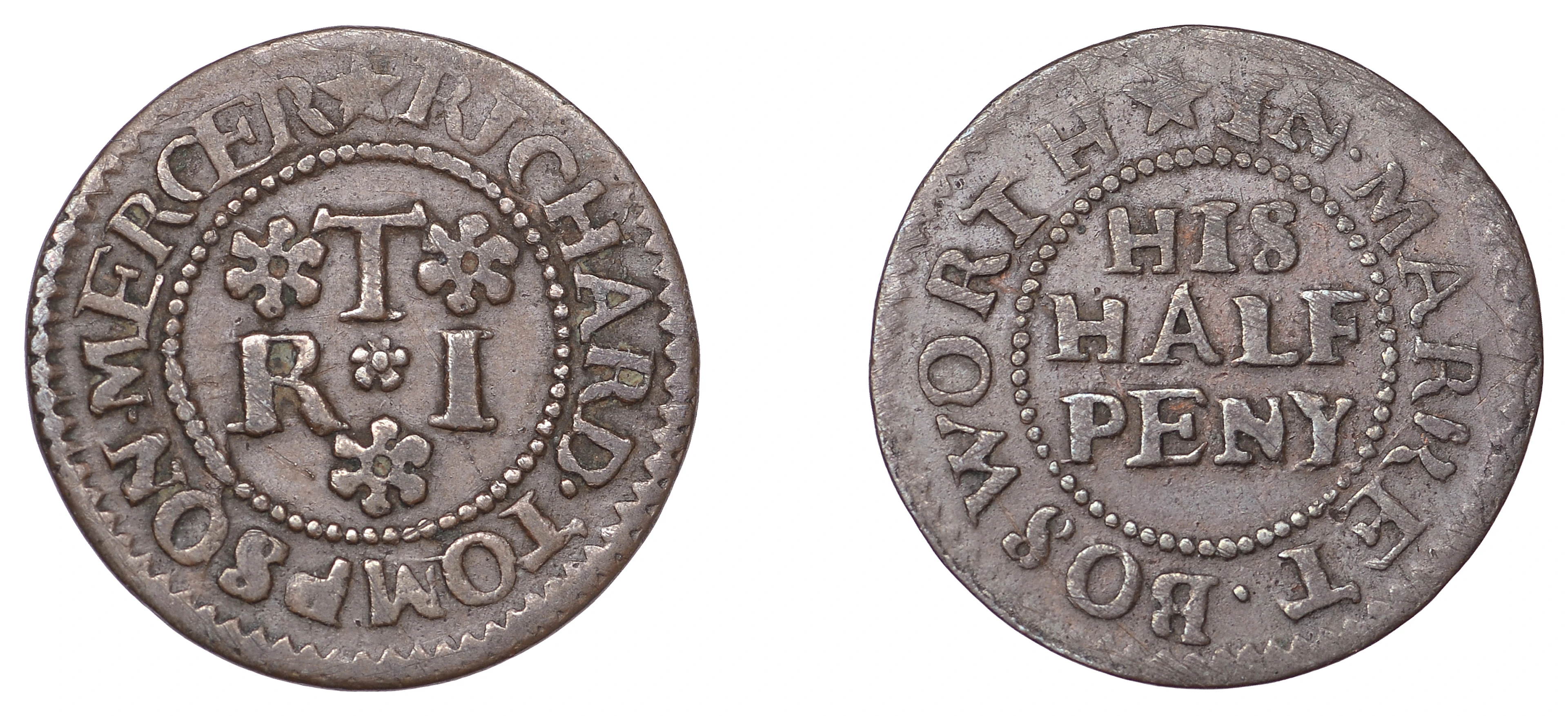 17th Century Tokens, LEICESTERSHIRE, Market Bosworth, Richard Tompson