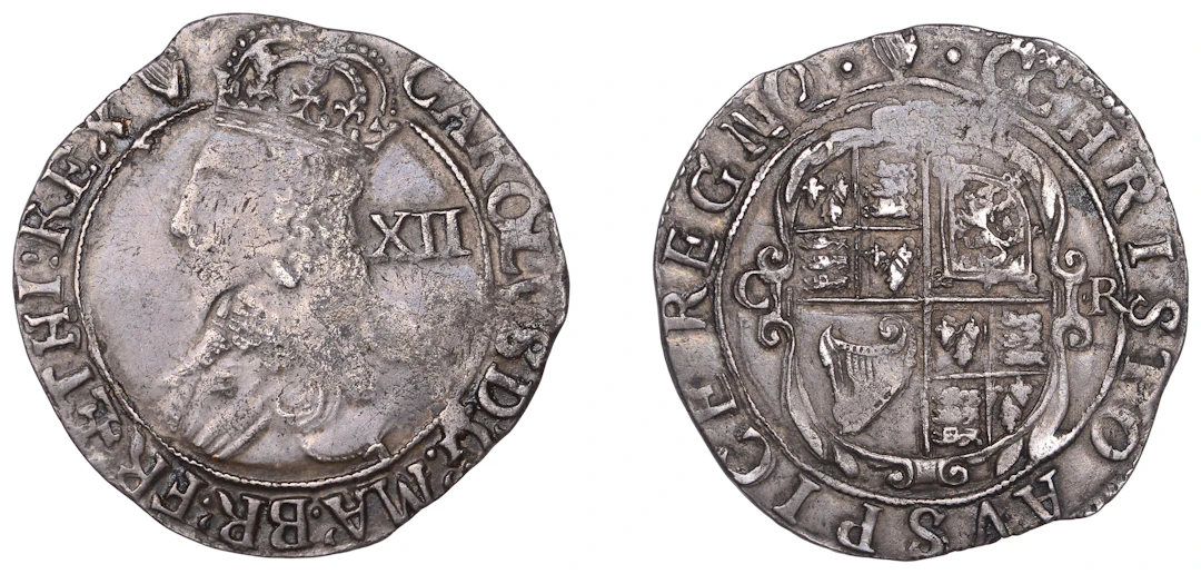 Charles I (1625-1649), Tower mint, Shilling, Gp D, type 3.1, mm. harp
