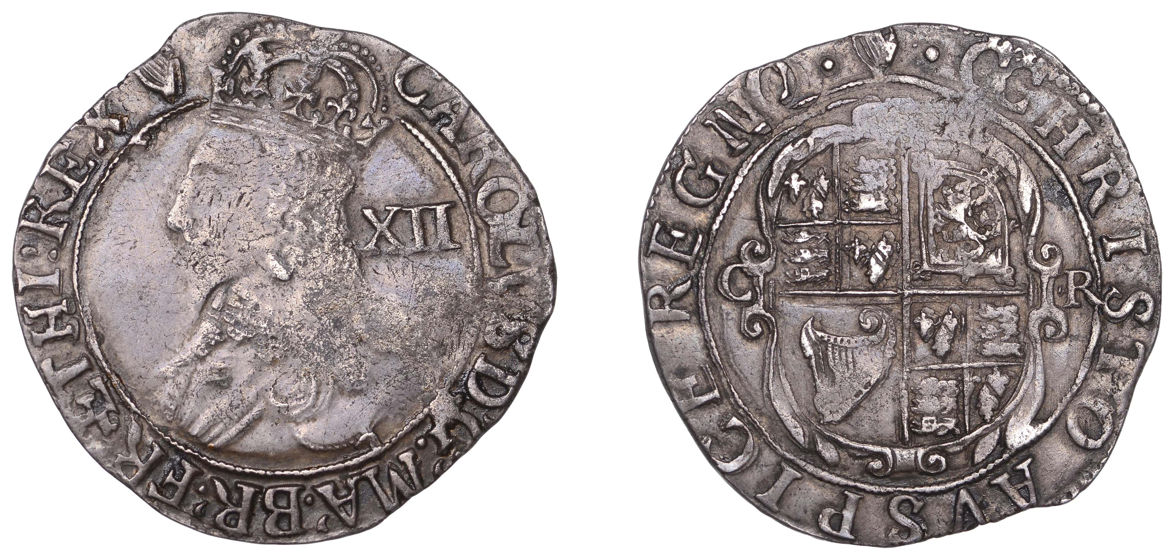 Charles I (1625-1649), Tower mint, Shilling, Gp D, type 3.1, mm. harp