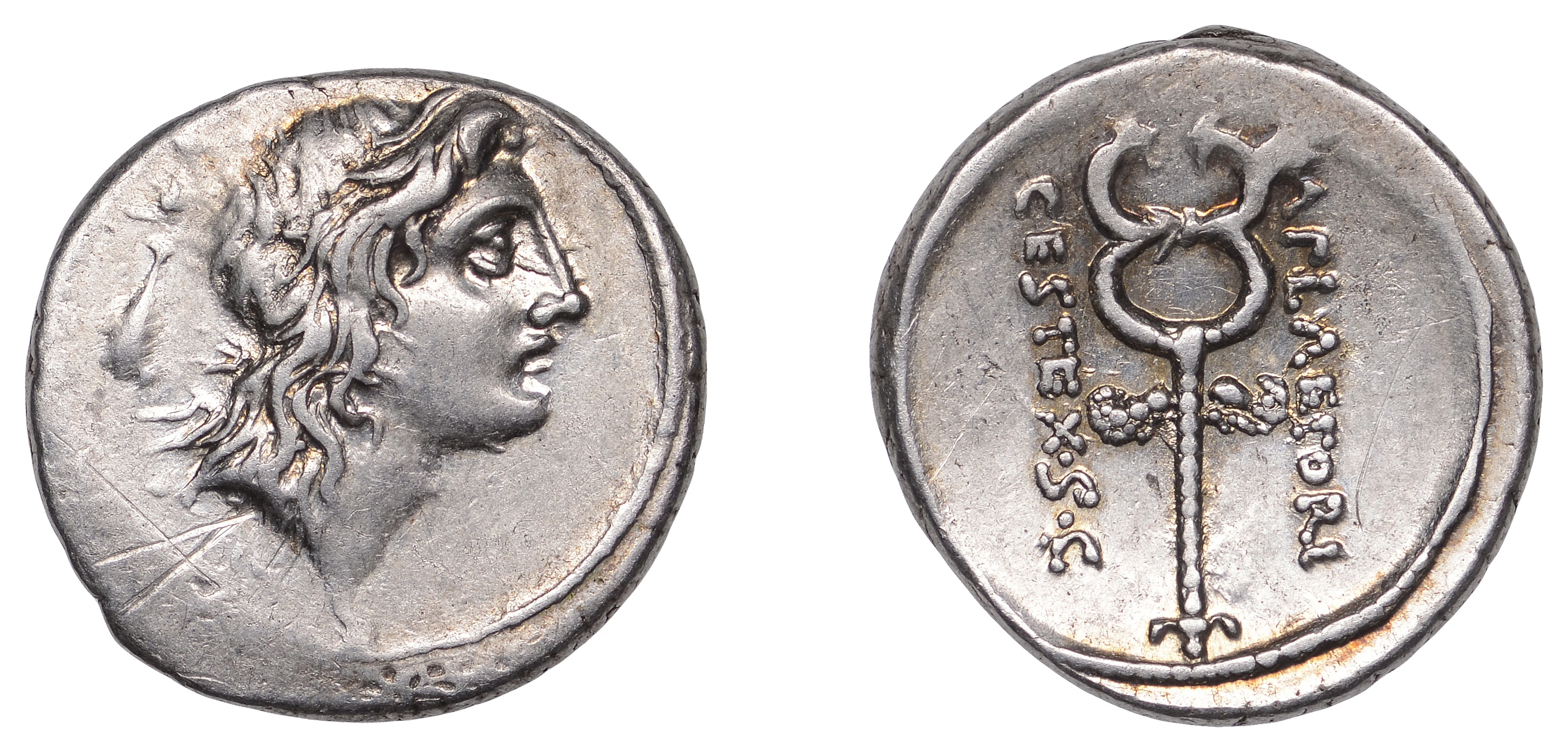 Roman Republican Coinage, M. Plaetorius M.f. Cestianus, Denarius