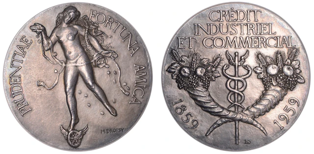 FRANCE, Centenaire du Banque du Crédit Industriel et Commercial, 1959