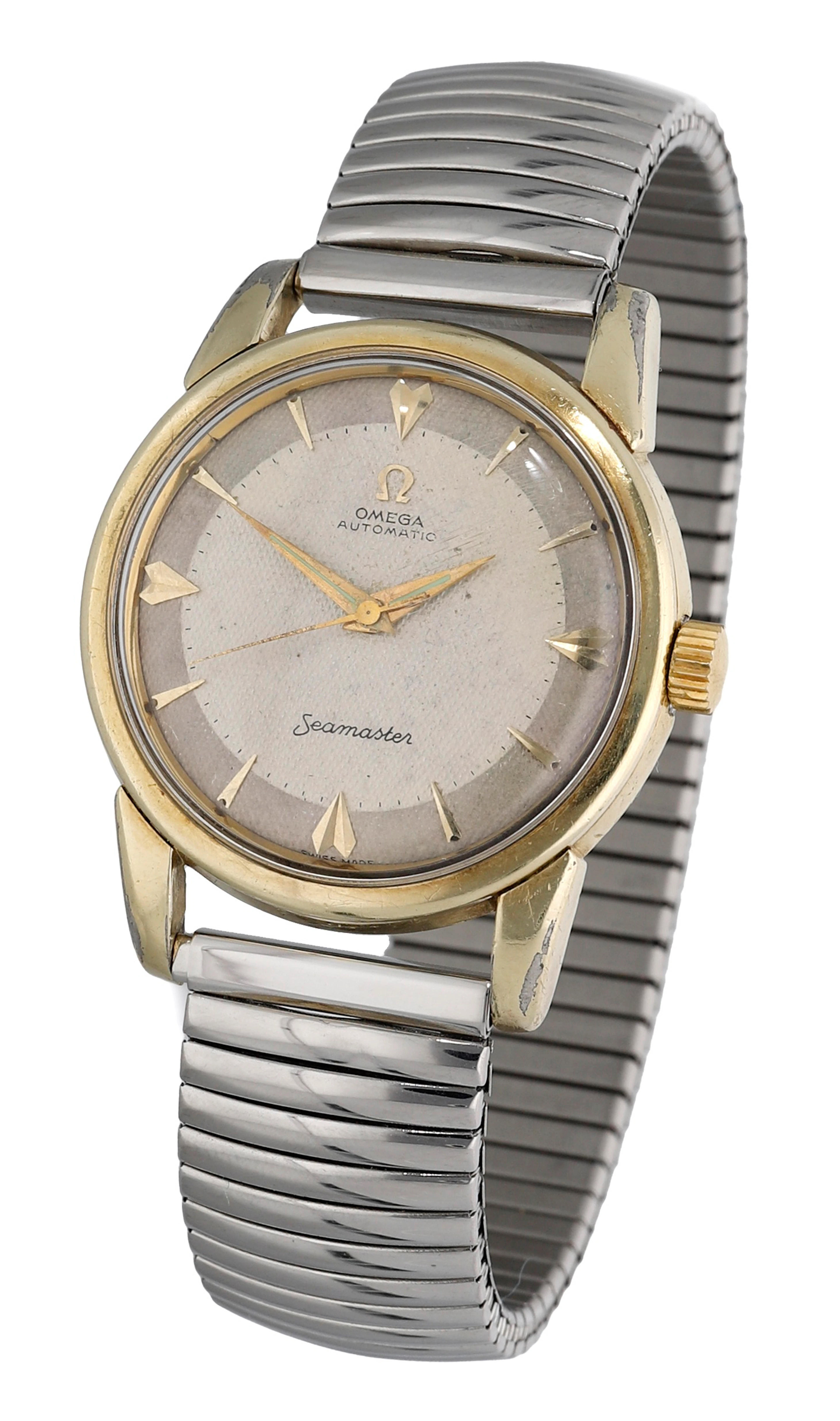 Omega. A gold plated automatic wristwatch, Ref. 2846 6 SC, Seamaster
