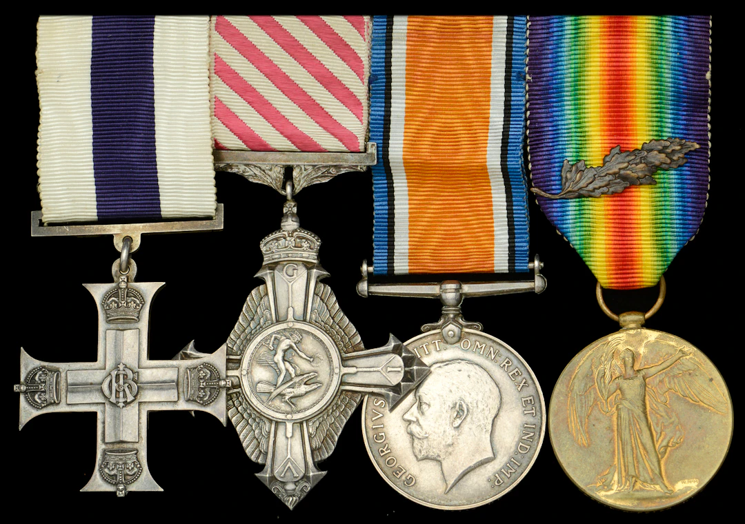 A Great War M.C., A.F.C. group of four awarded to Major L. H. Peter
