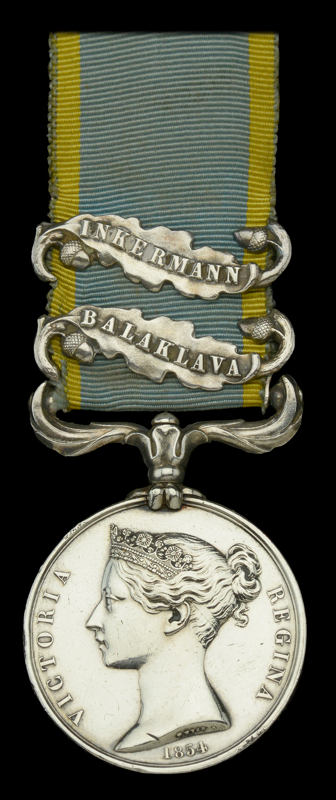 Crimea 1854-56, 2 clasps, Balaklava, Inkermann (Isaac Dean, R.M. C.D.