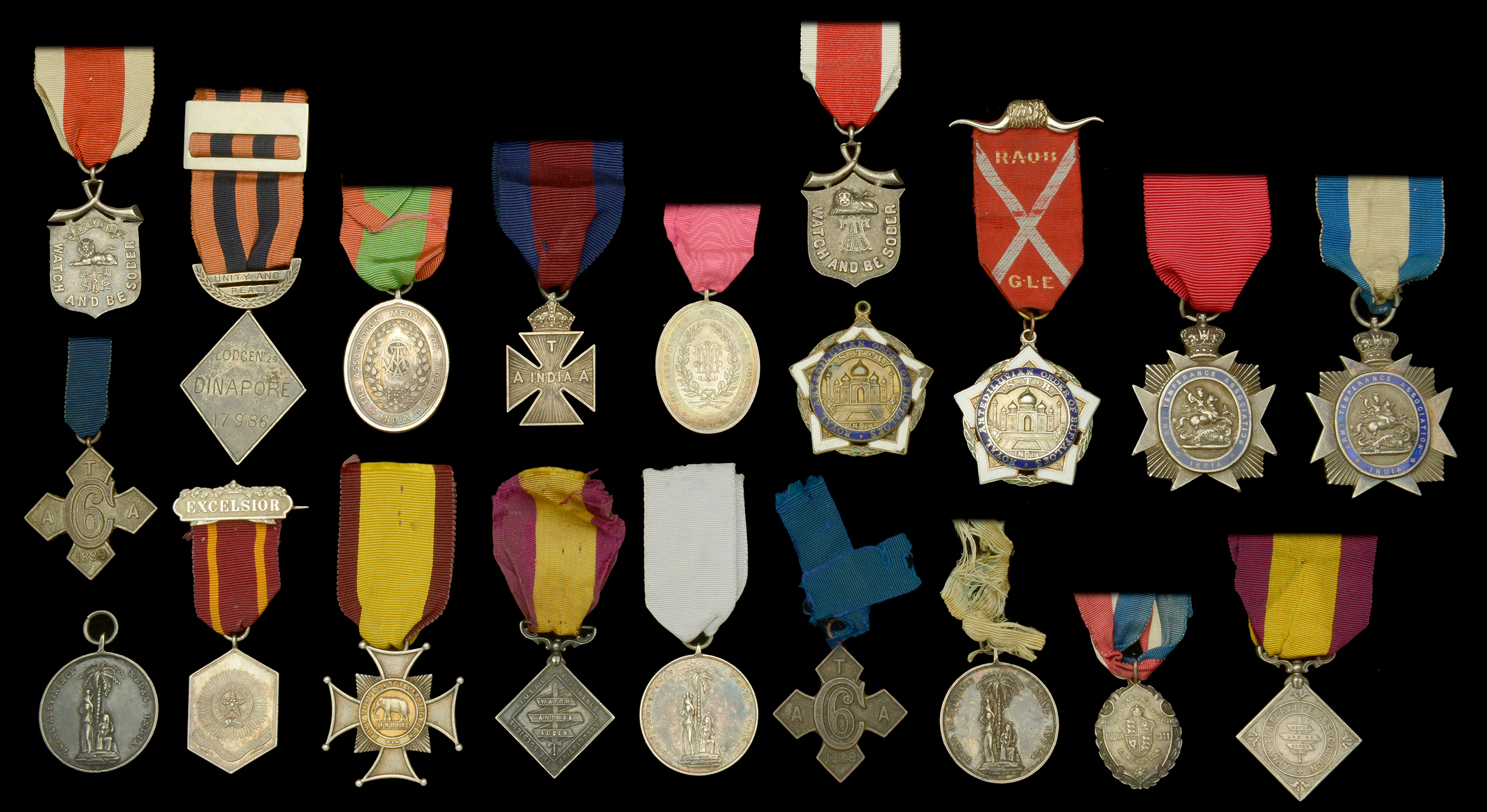 Army Temperance Association India (11): Total Abstinence Medal, silver