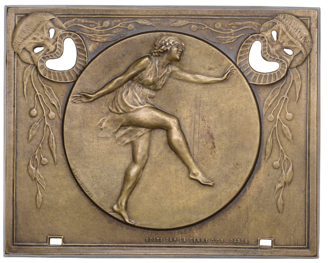 France, Danseuse [Dancer], 1912 [issued c. 1930], a repoussé bronze