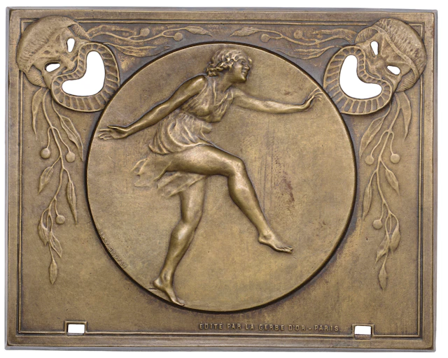 France, Danseuse [Dancer], 1912 [issued c. 1930], a repoussé bronze