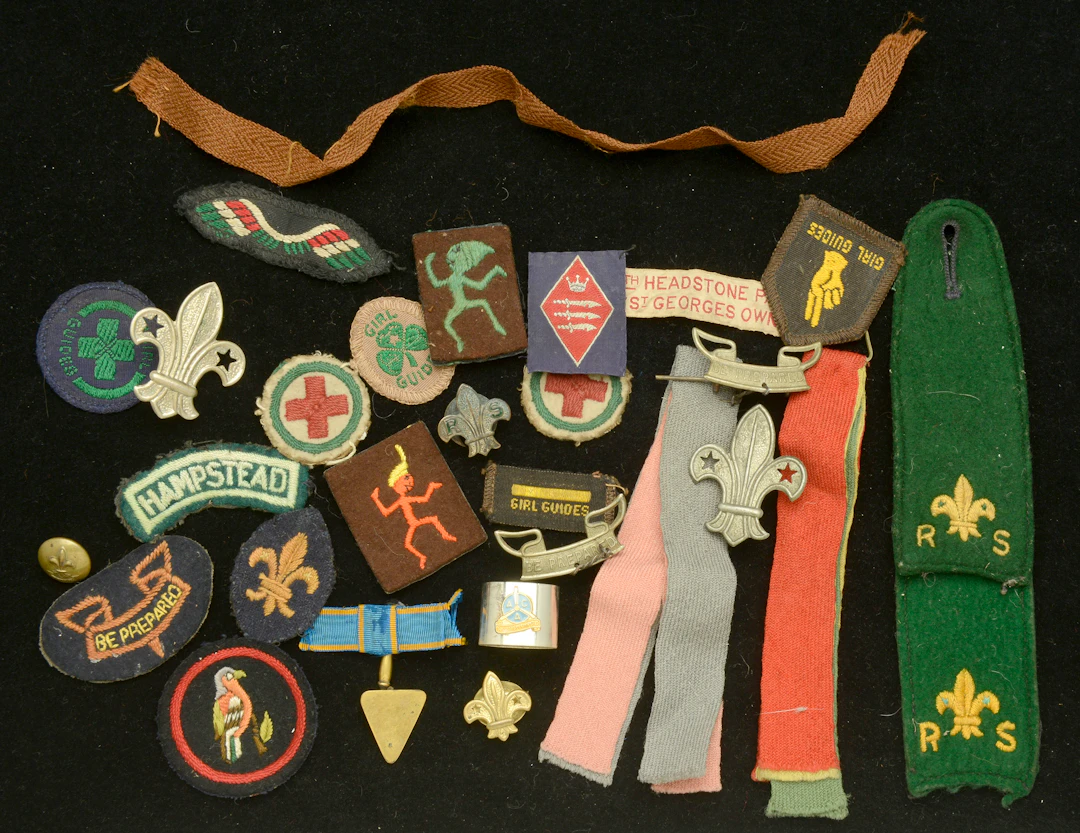 Scouts And Girl Guides Vintage Badge Collection. Assorted insignia