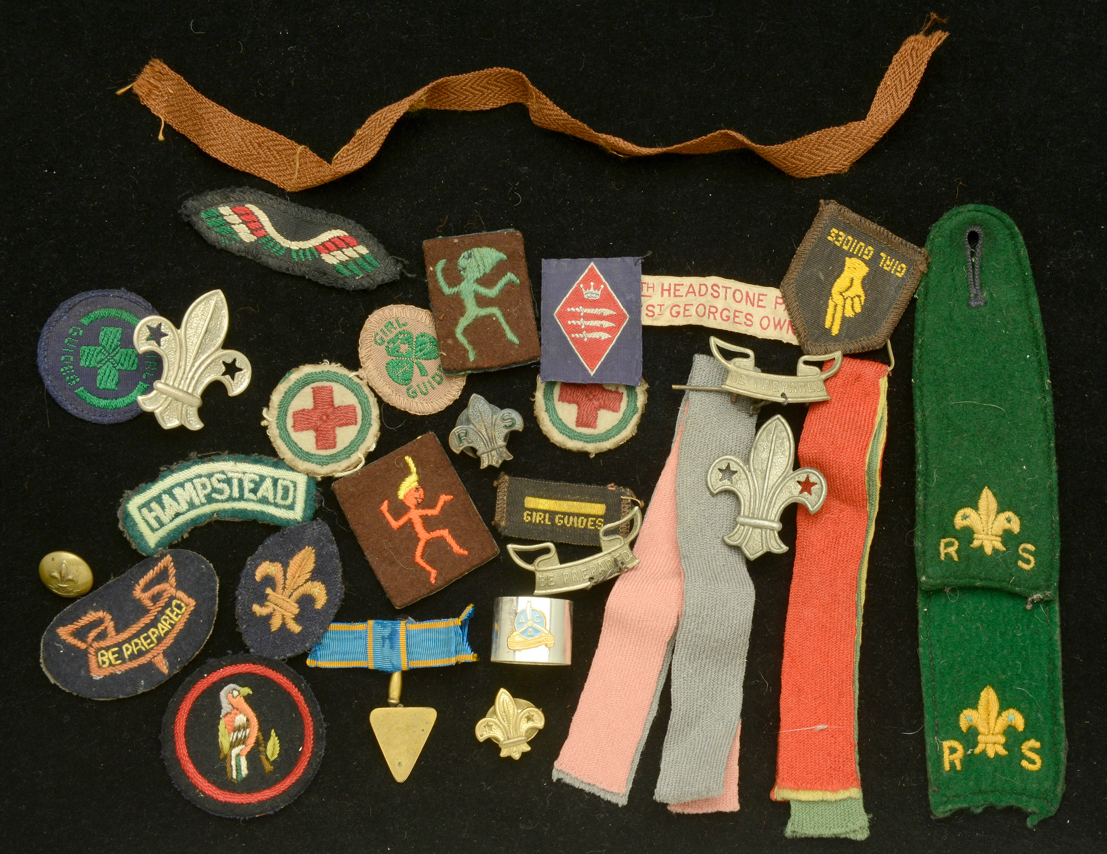 Scouts And Girl Guides Vintage Badge Collection. Assorted insignia