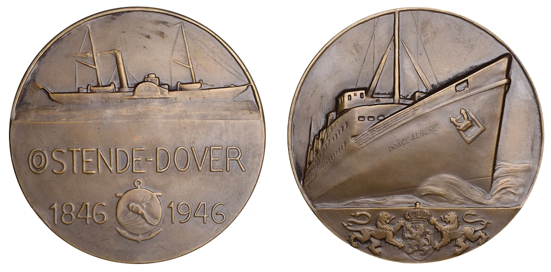 BELGIUM/ENGLAND, Centenaire de la ligne Ostende-Douvres [Centenary