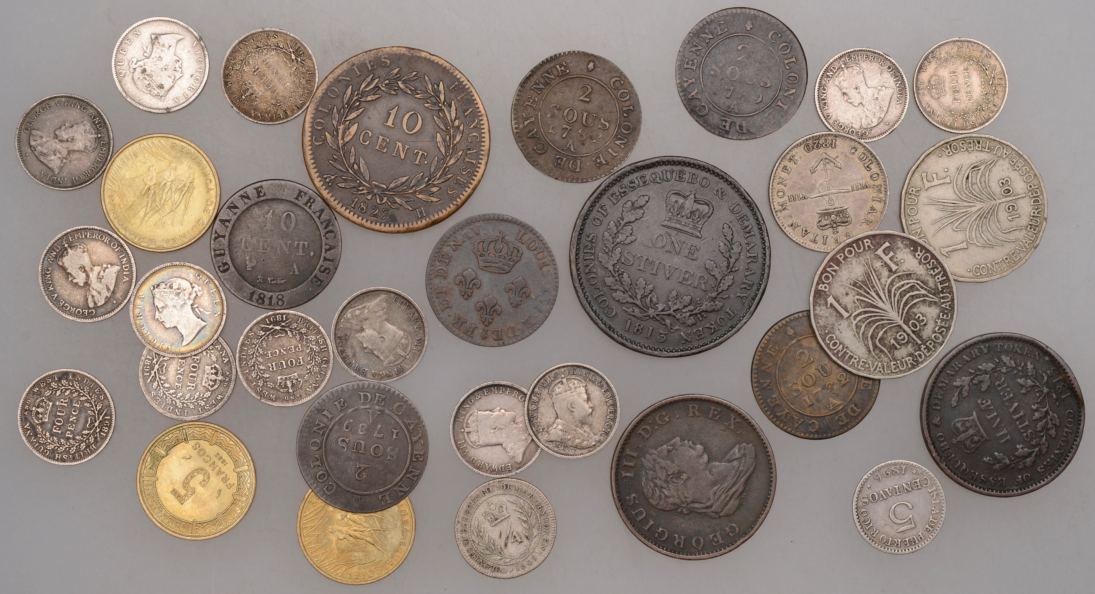 Miscellaneous, Essequibo & Demerara, George III, Quarter-Guilder