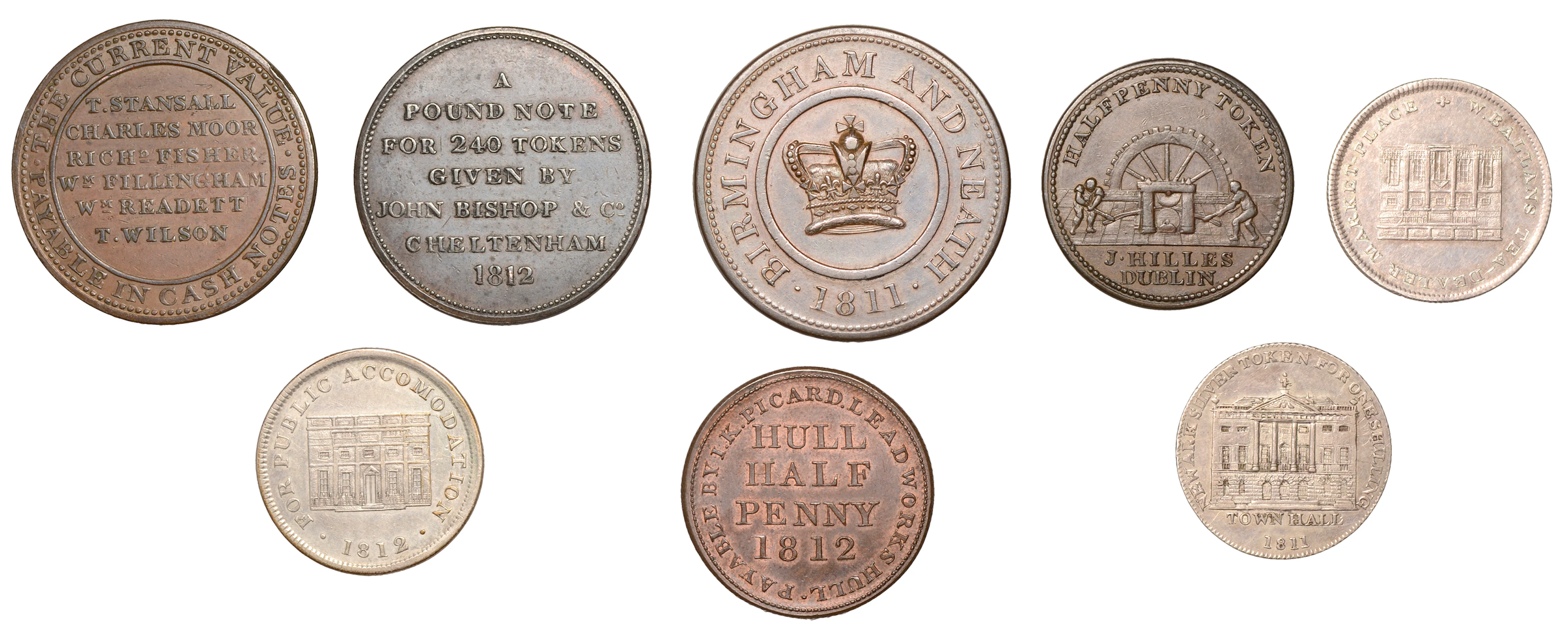 19th Century Tokens, GLOUCESTERSHIRE, Cheltenham, John Bishop & Co
