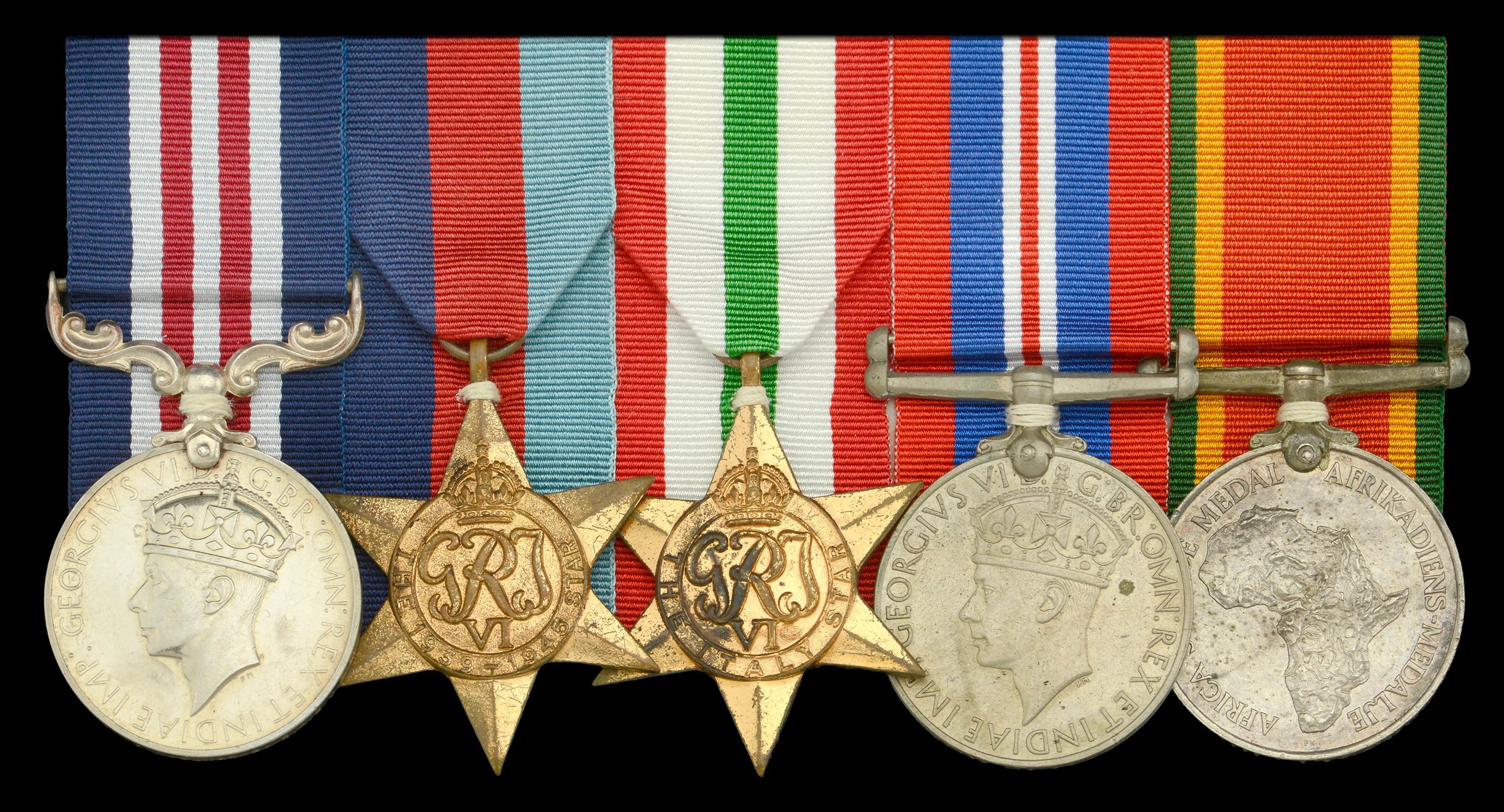A Second War ‘Italy campaign’ M.M. group of five awarded to Corporal