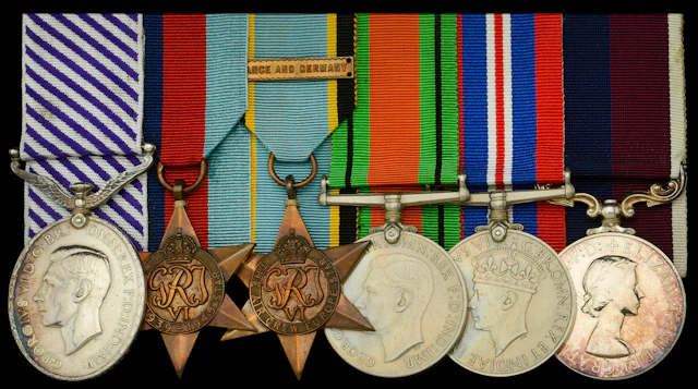 A Second War D.F.M. group of six awarded to Master Navigator M. J.