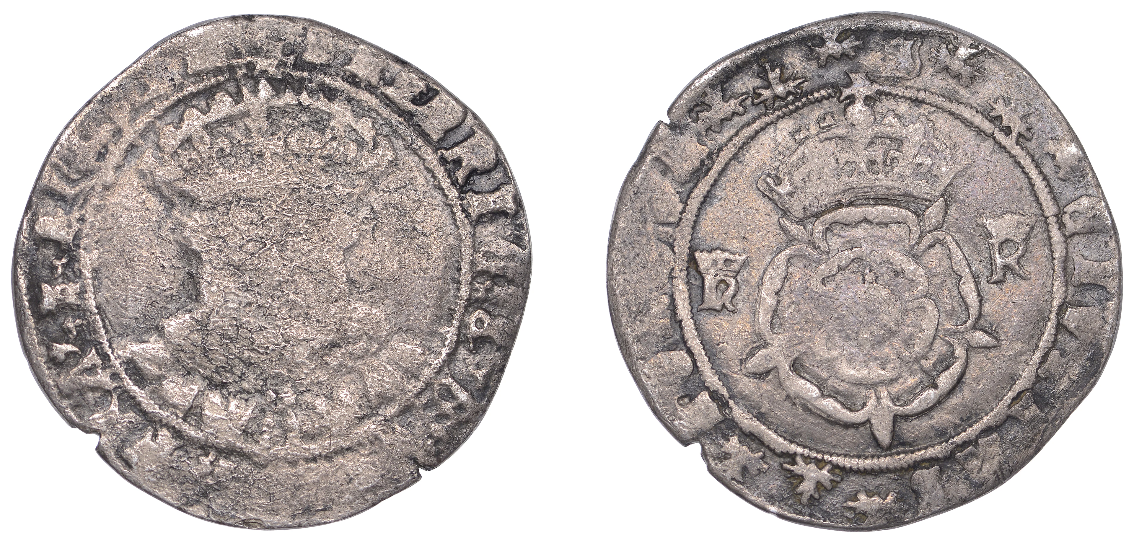 Henry VIII (1509-1547), Third coinage, Testoon, Southwark, mm. S