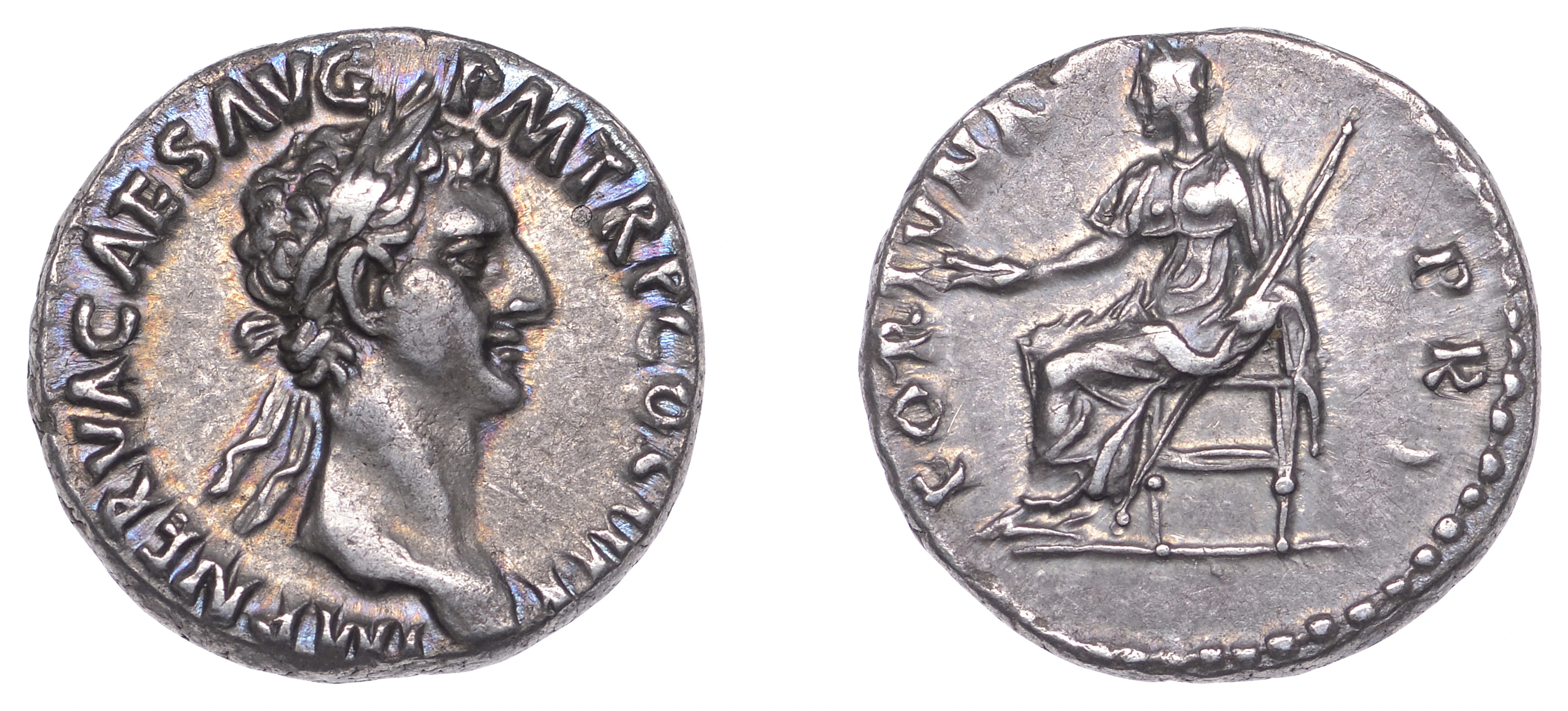 Nerva (96-98), Denarius, 96, laureate head right, imp nerva caes avg
