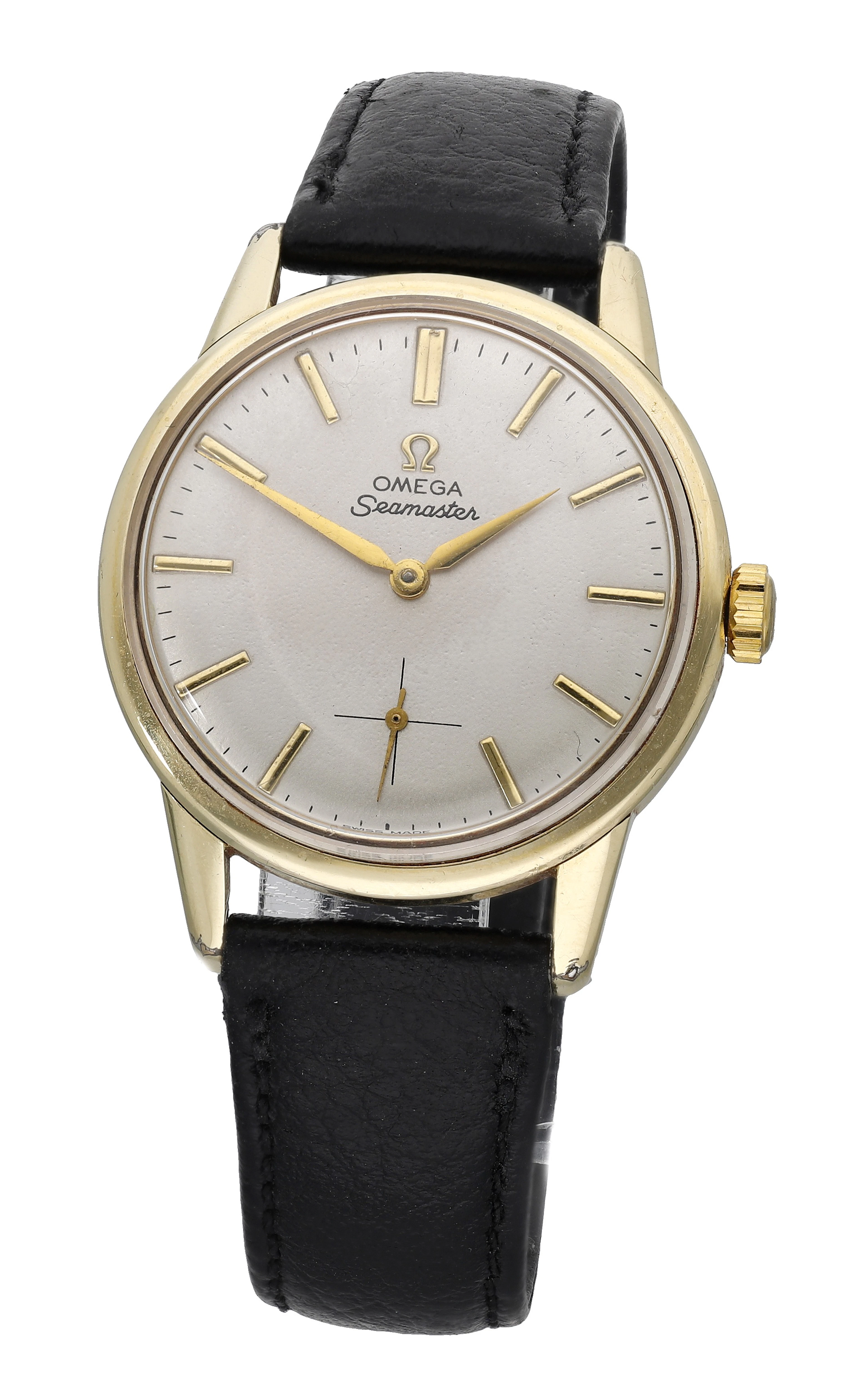Omega. A gold plated wristwatch, Ref. 14389-2, Seamaster, circa 1959.