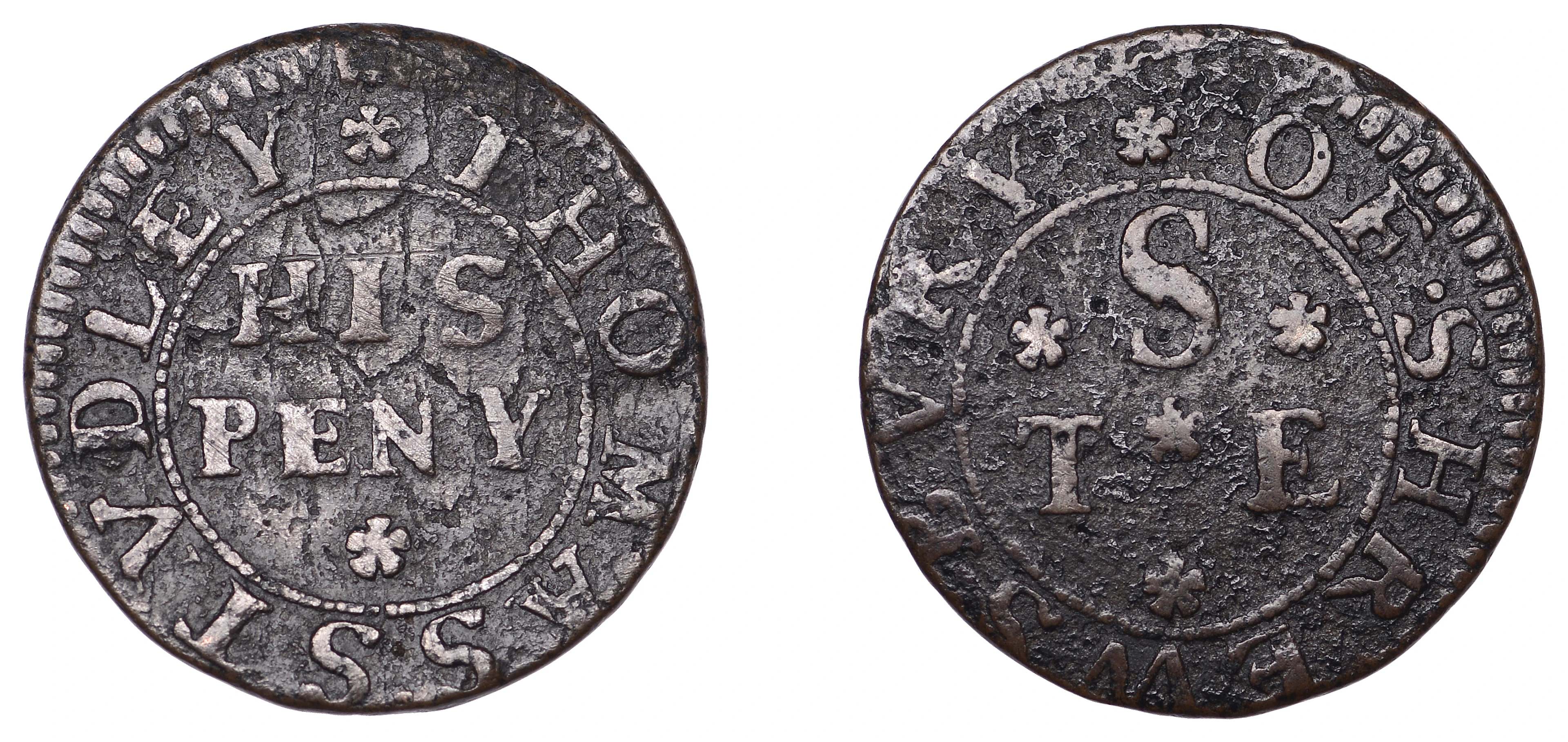 17th Century Tokens, SHROPSHIRE, Shrewsbury, Thomas Studley, Penny