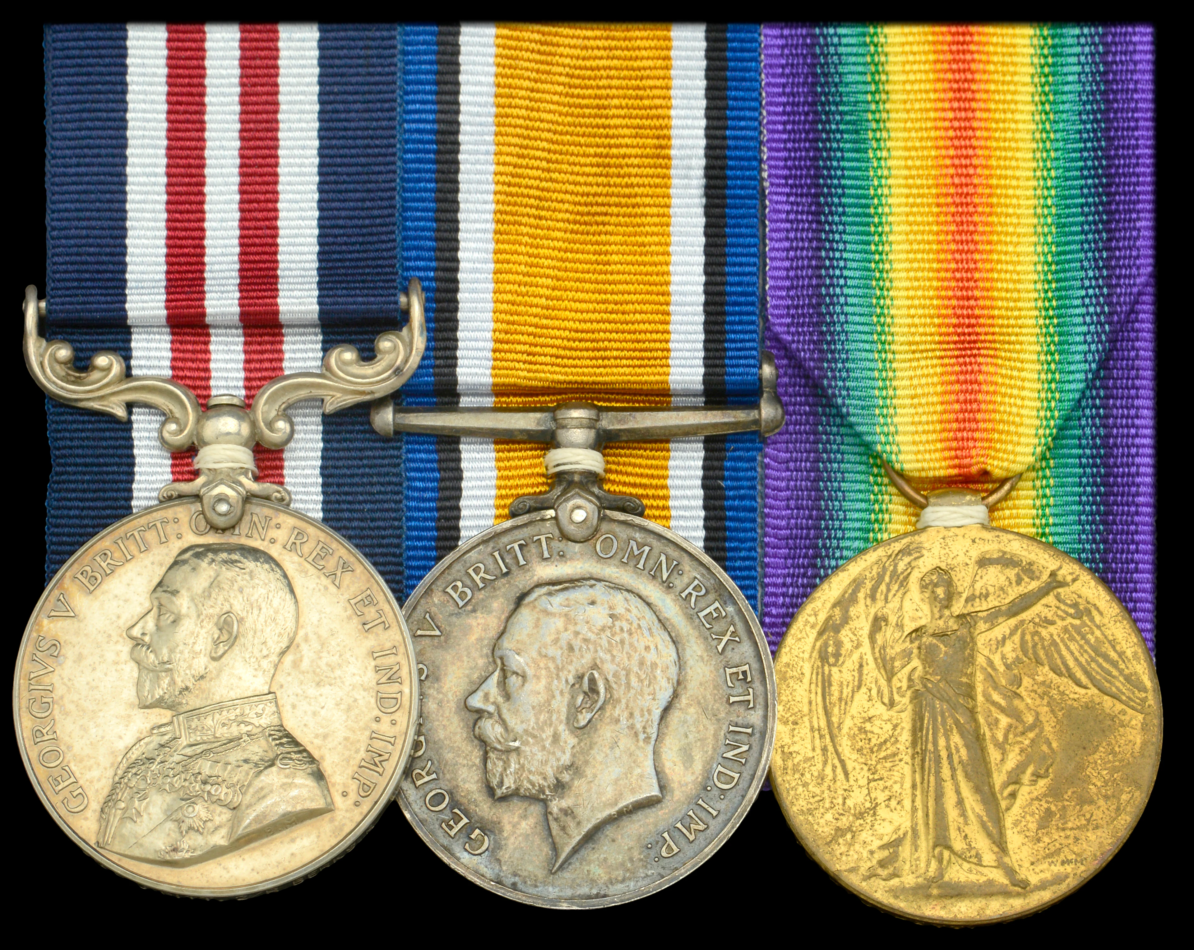 A Great War ‘French theatre’ M.M. group of three awarded to Private