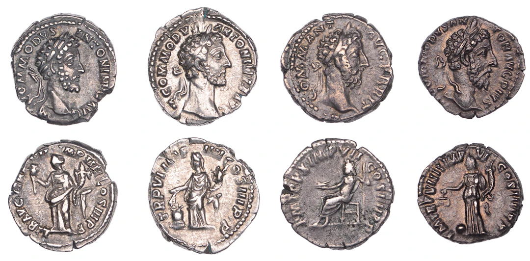 Commodus (177-192), Denarii (4), 181, laureate head right, rev. Annona