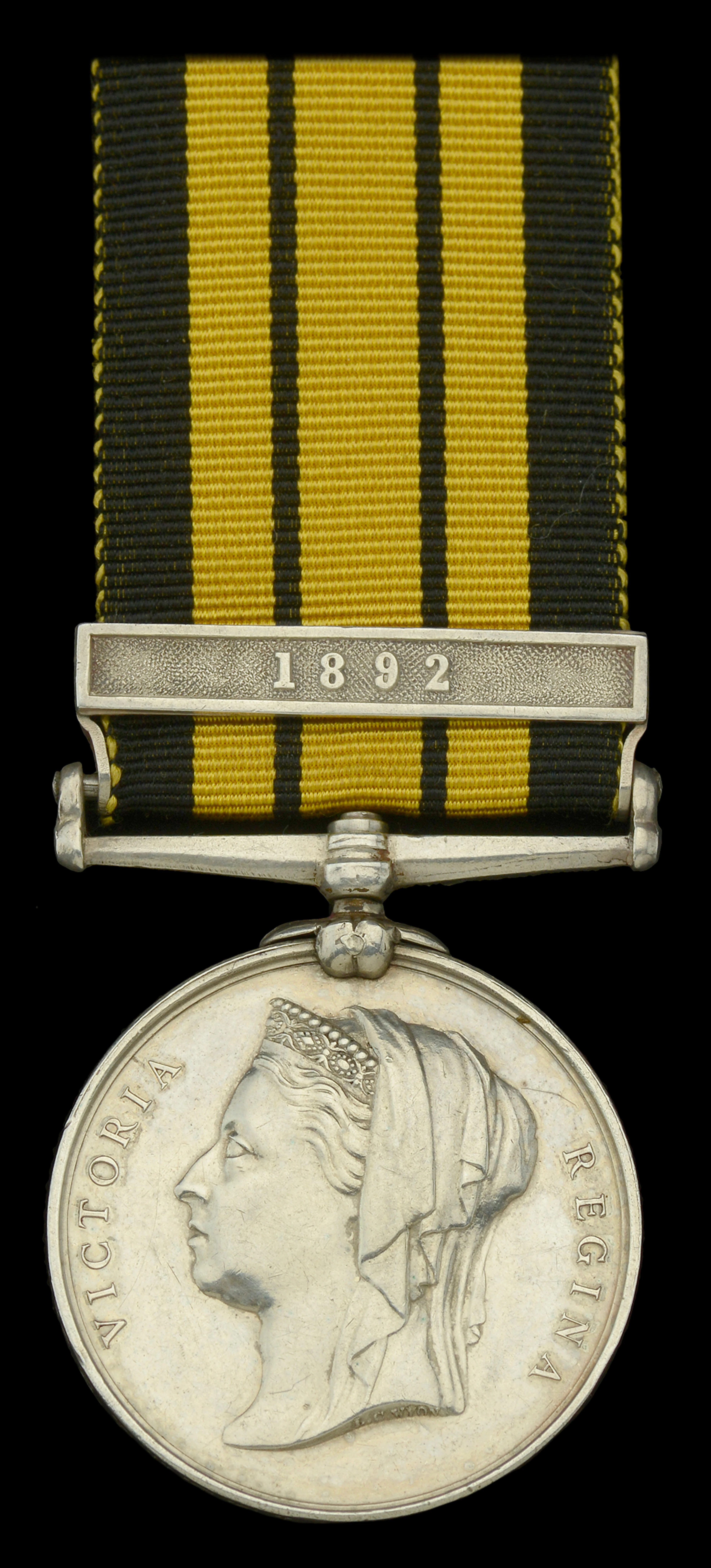East and West Africa 1887-1900, 1 clasp, 1892 (187. Pte. E. Duffis.
