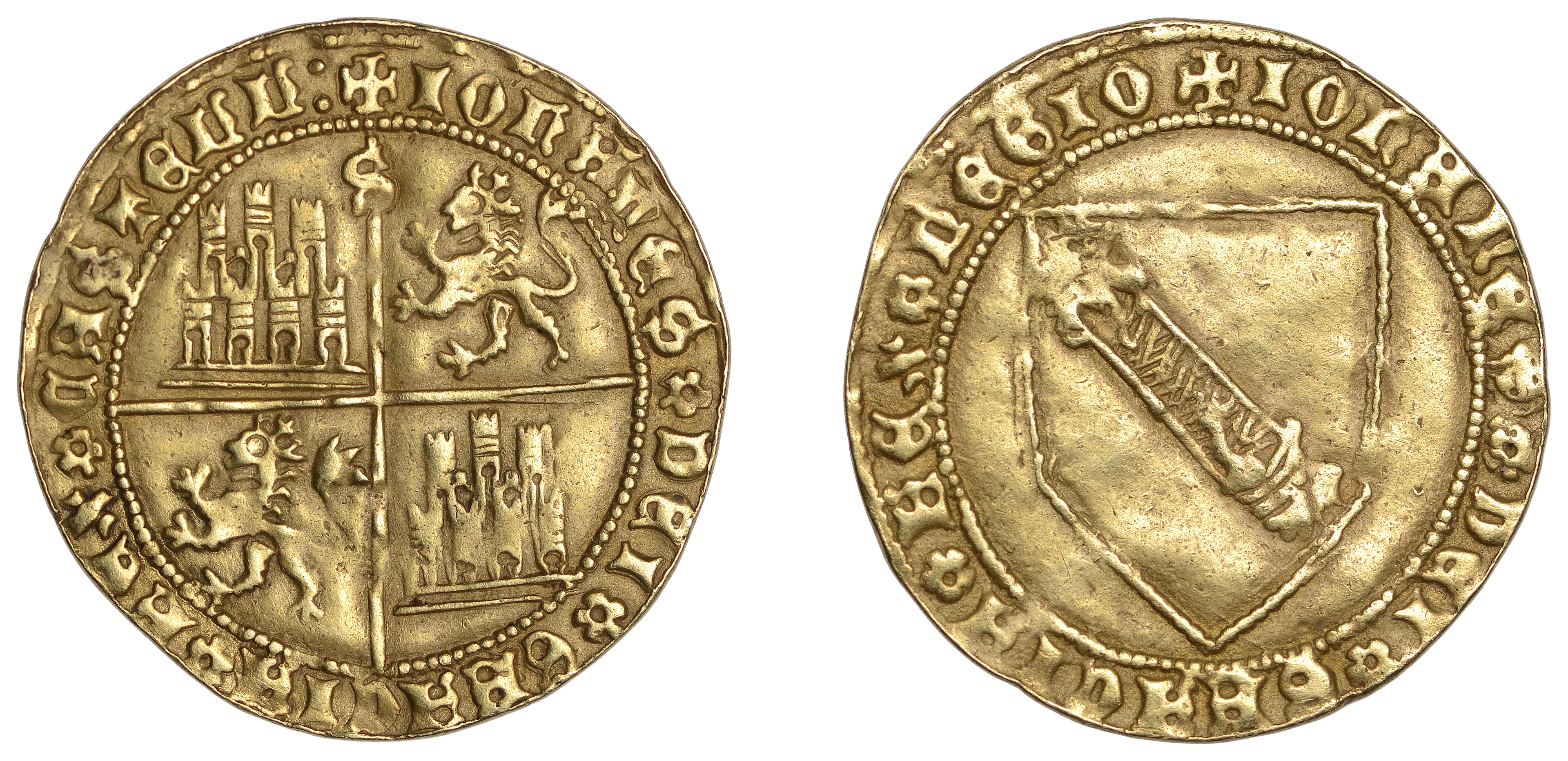 Spain, Castille, John II (1406-54), Dobla de la Banda, Seville, 4.36g/7h