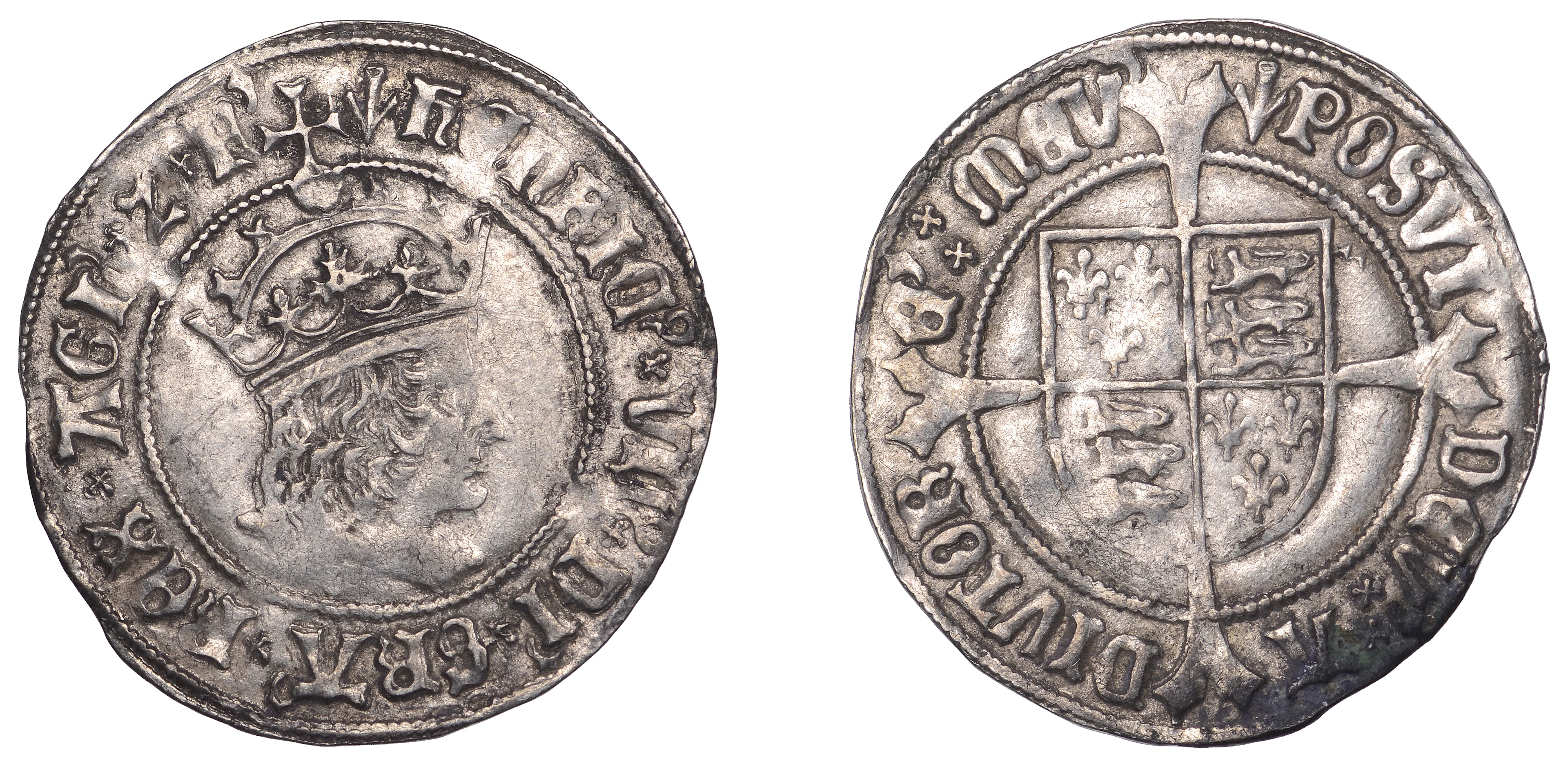 Henry VII (1485-1509), Profile issue, Groat, regular type, mm. pheon