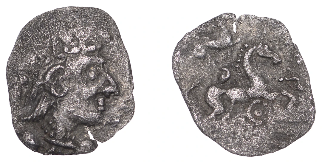British Iron Age, ICENI, Uninscribed issues, silver Unit, Bury type