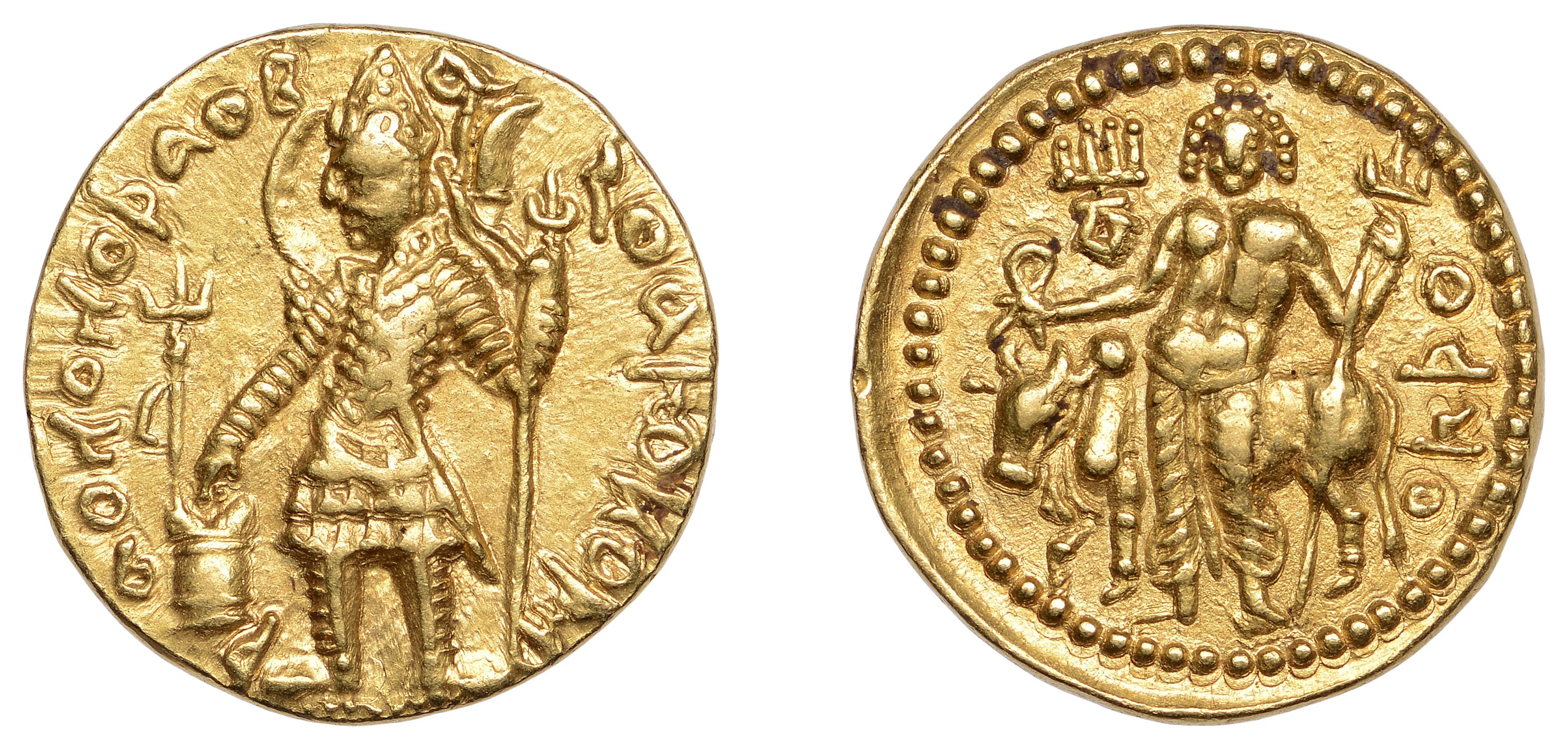 India, Kushan Empire, Vasudeva I (192-225), Dinar, undated, 7.97g/12h