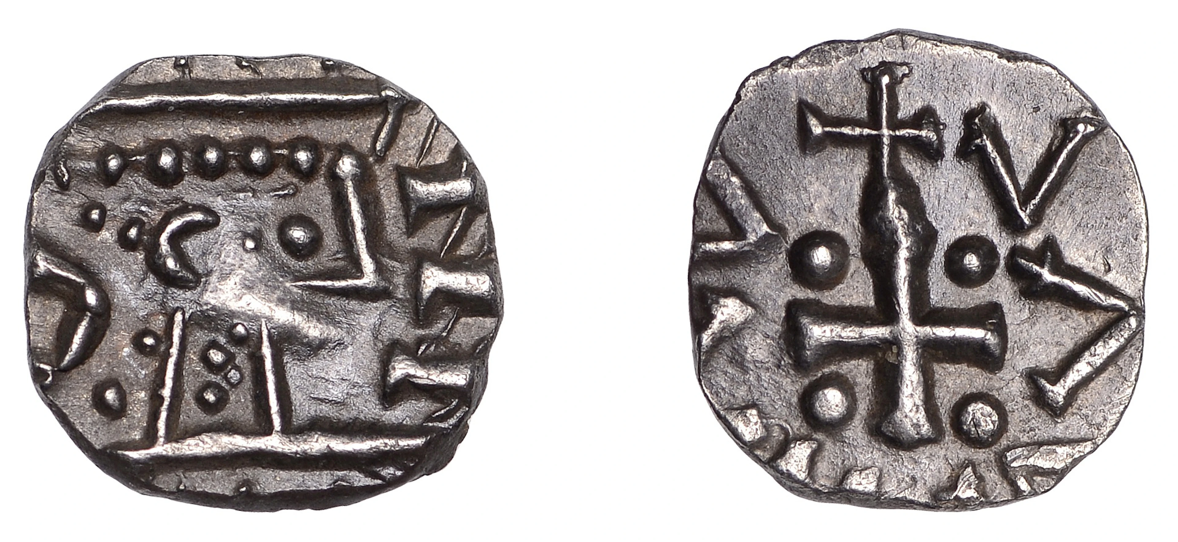 Early Anglo-Saxon Period, Sceatta, Continental series D, type 2c