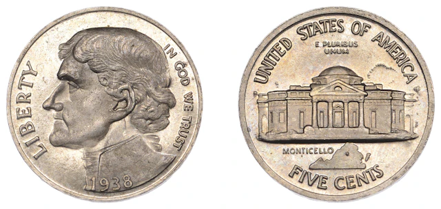 United States of America, Fantasy Pattern 5 Cents or ‘Jefferson Nickel’