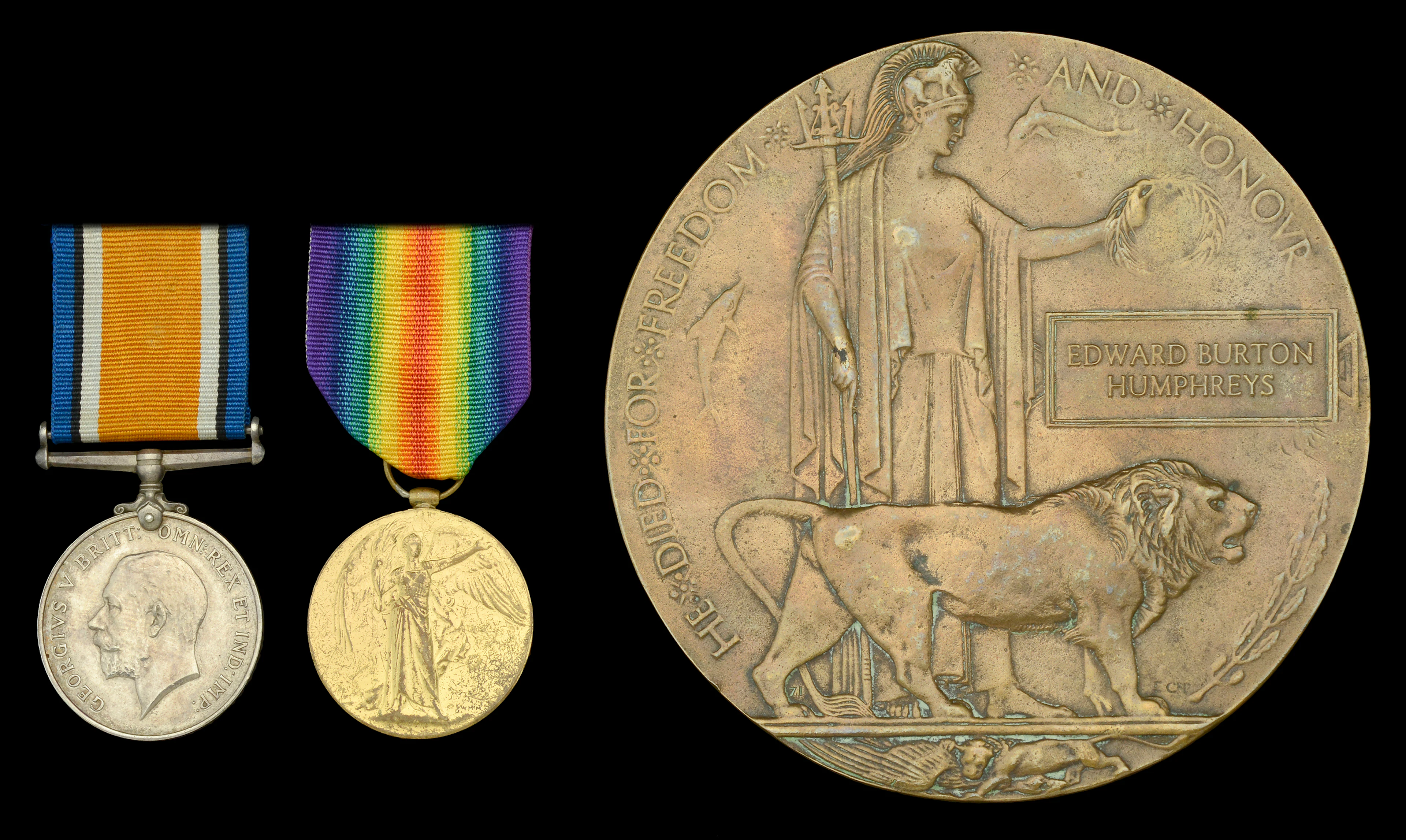 Pair: Private E. B. Humphreys, 2nd Battalion, Royal Welsh Fusiliers