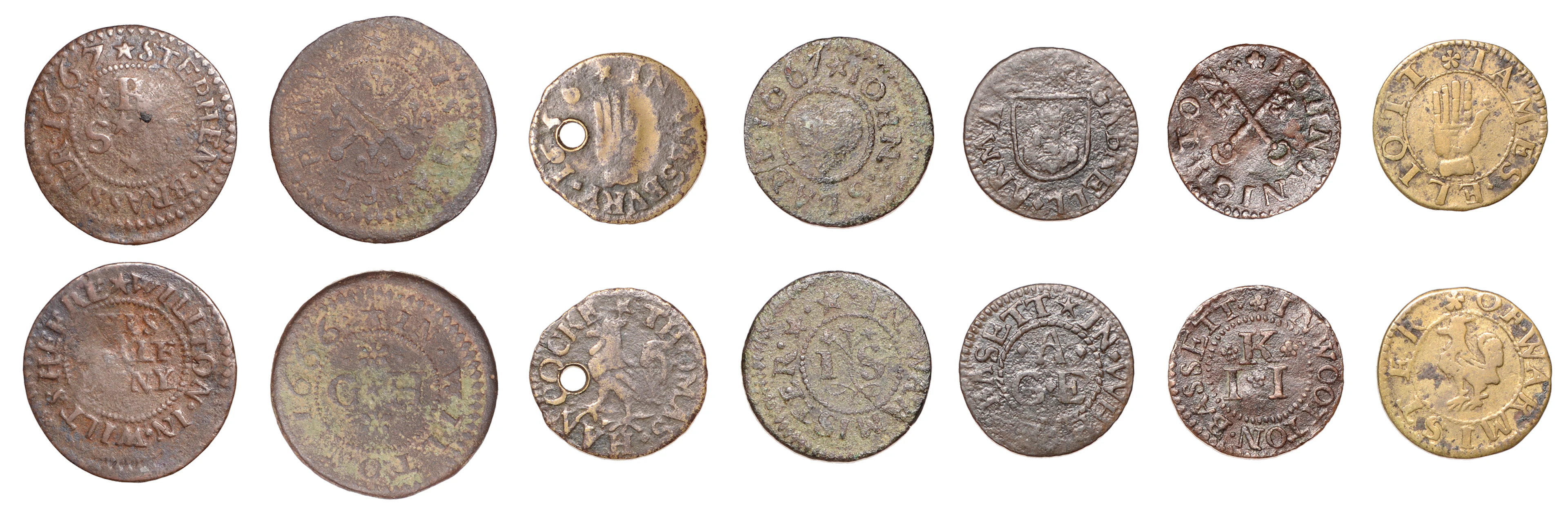 17th Century Tokens, WILTSHIRE, Warminster, James Eliott, Farthing