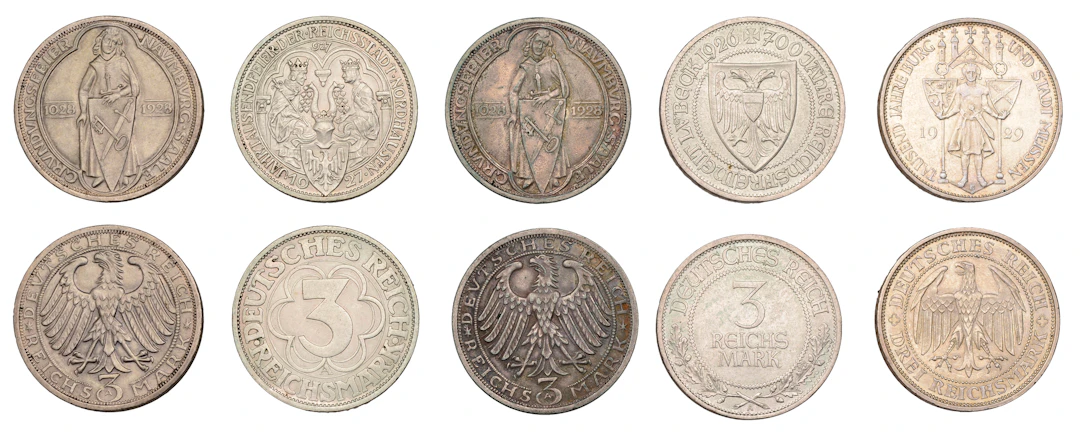 Germany, Weimar Republic, 3 Reichsmark, 1926a, 700th Anniversary of