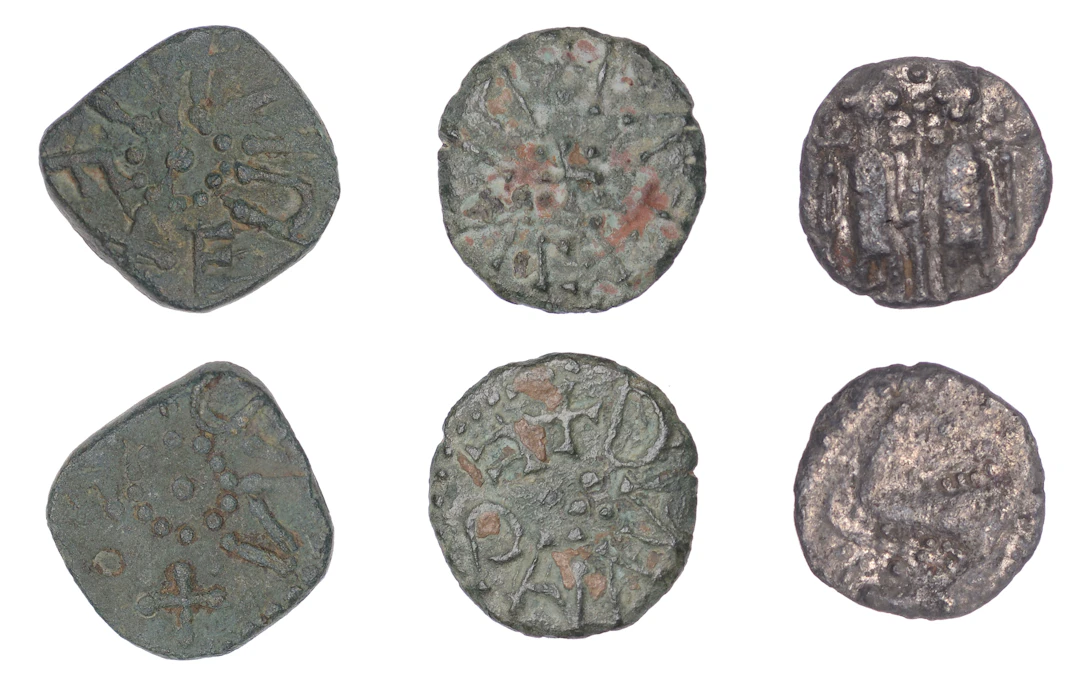 Early Anglo-Saxon Period, Sceatta, Secondary series N, type 41b, two