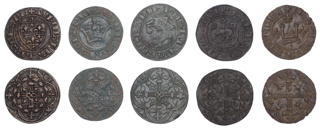 France, Royal and Feudal Administration, c. 1350-1400, Jetons (5)