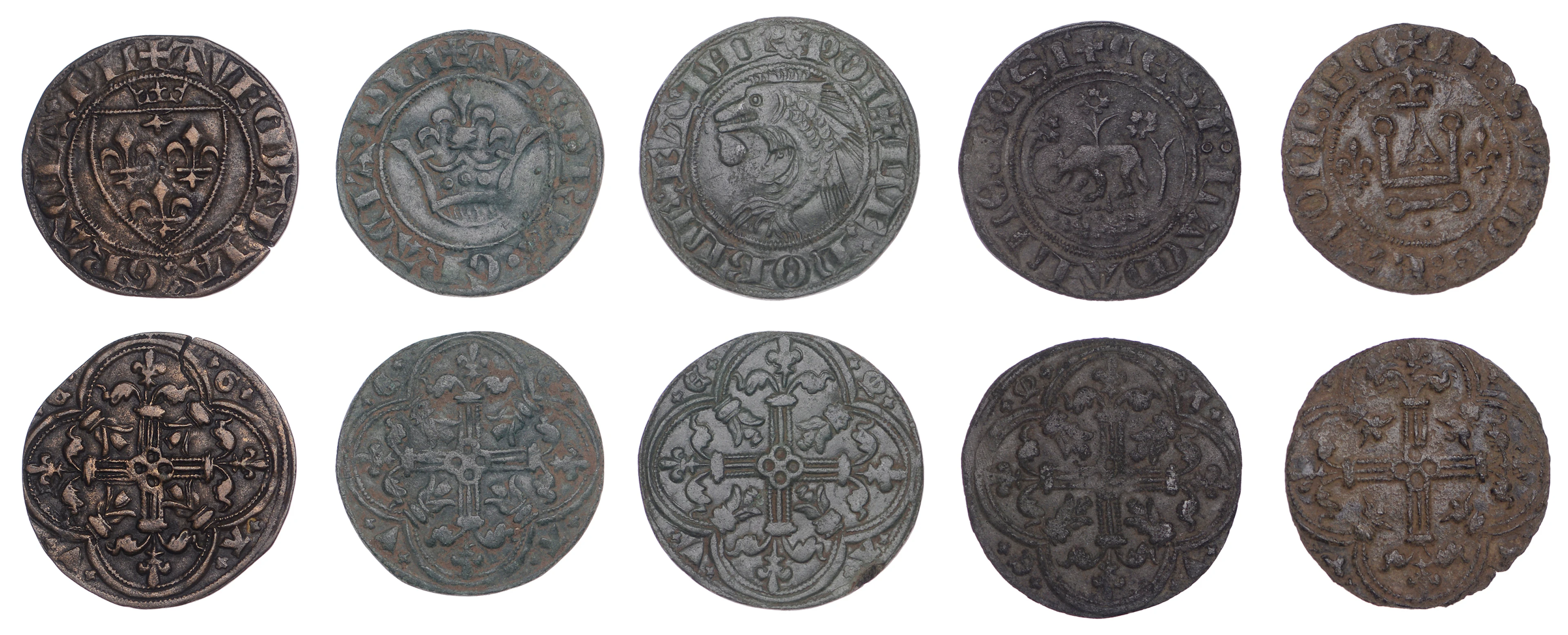 France, Royal and Feudal Administration, c. 1350-1400, Jetons (5)