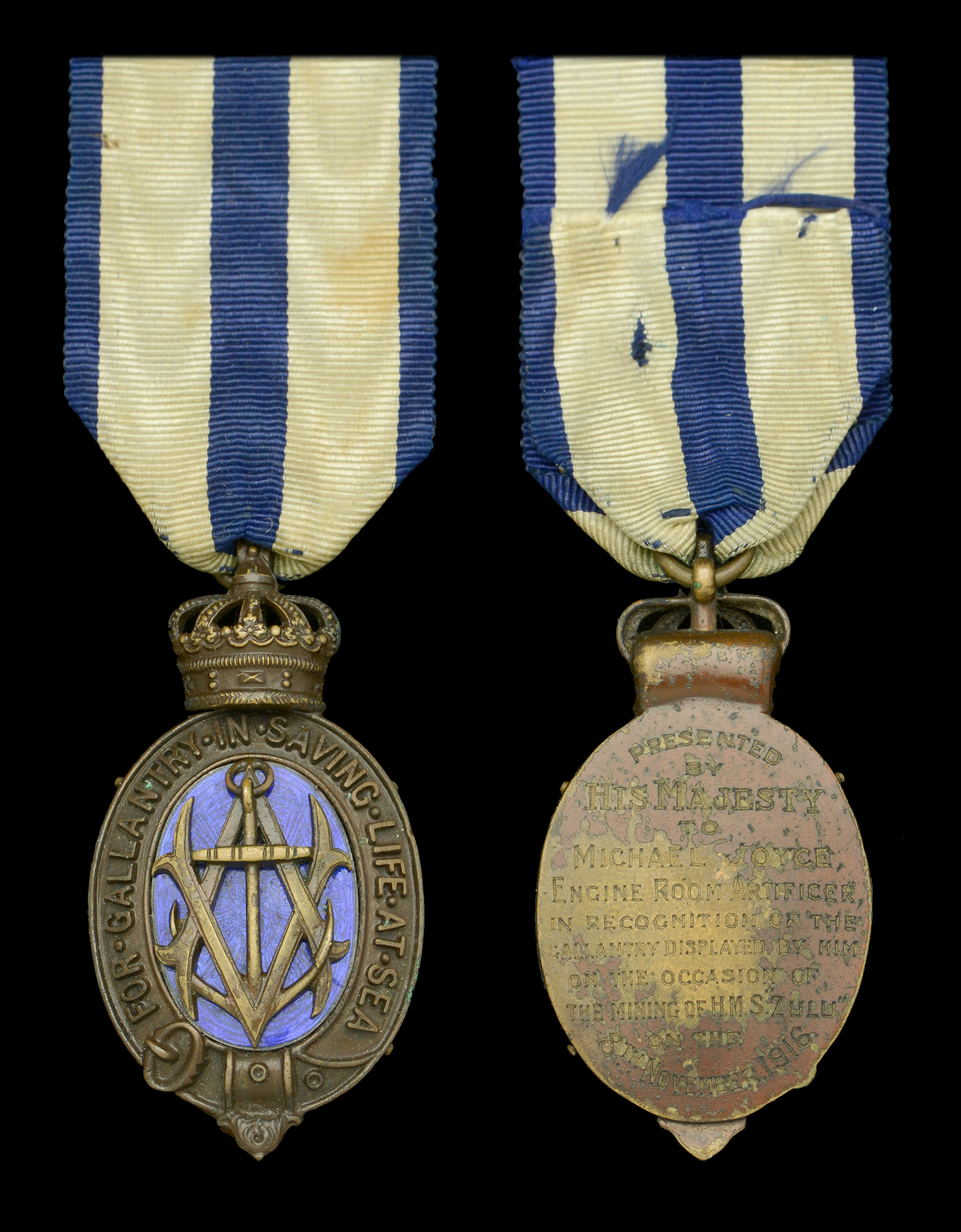 A rare Great War Albert Medal awarded to Chief Engine Room Artificer