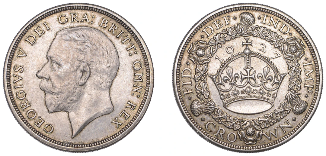 George V (1910-1936), Proof Crown, 1927 (ESC 3631; S 4046). Toned