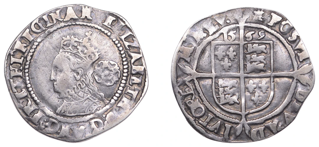 Elizabeth I (1558-1603), Third issue, Sixpence, 1569, mm. castle (over